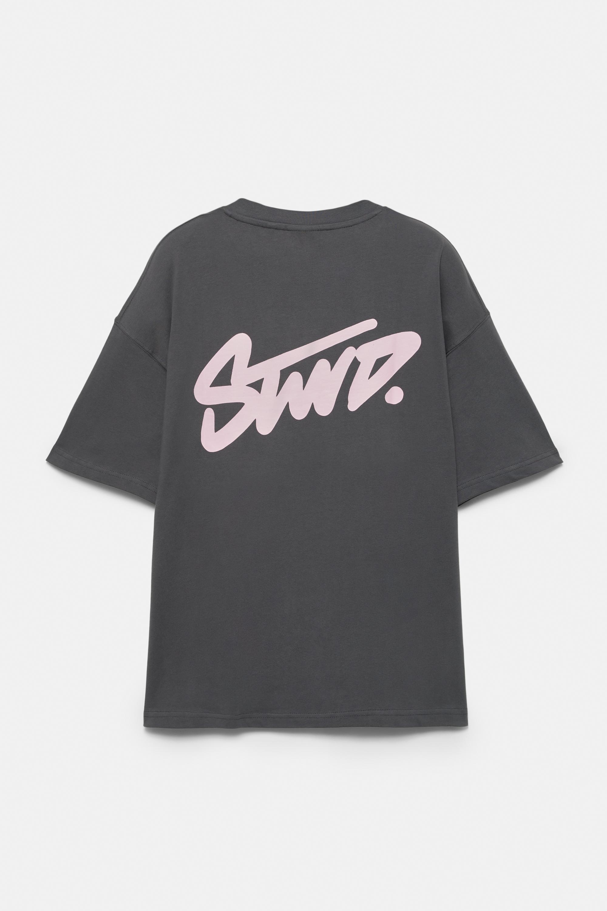 STWD logo boxy T-shirt — Grey