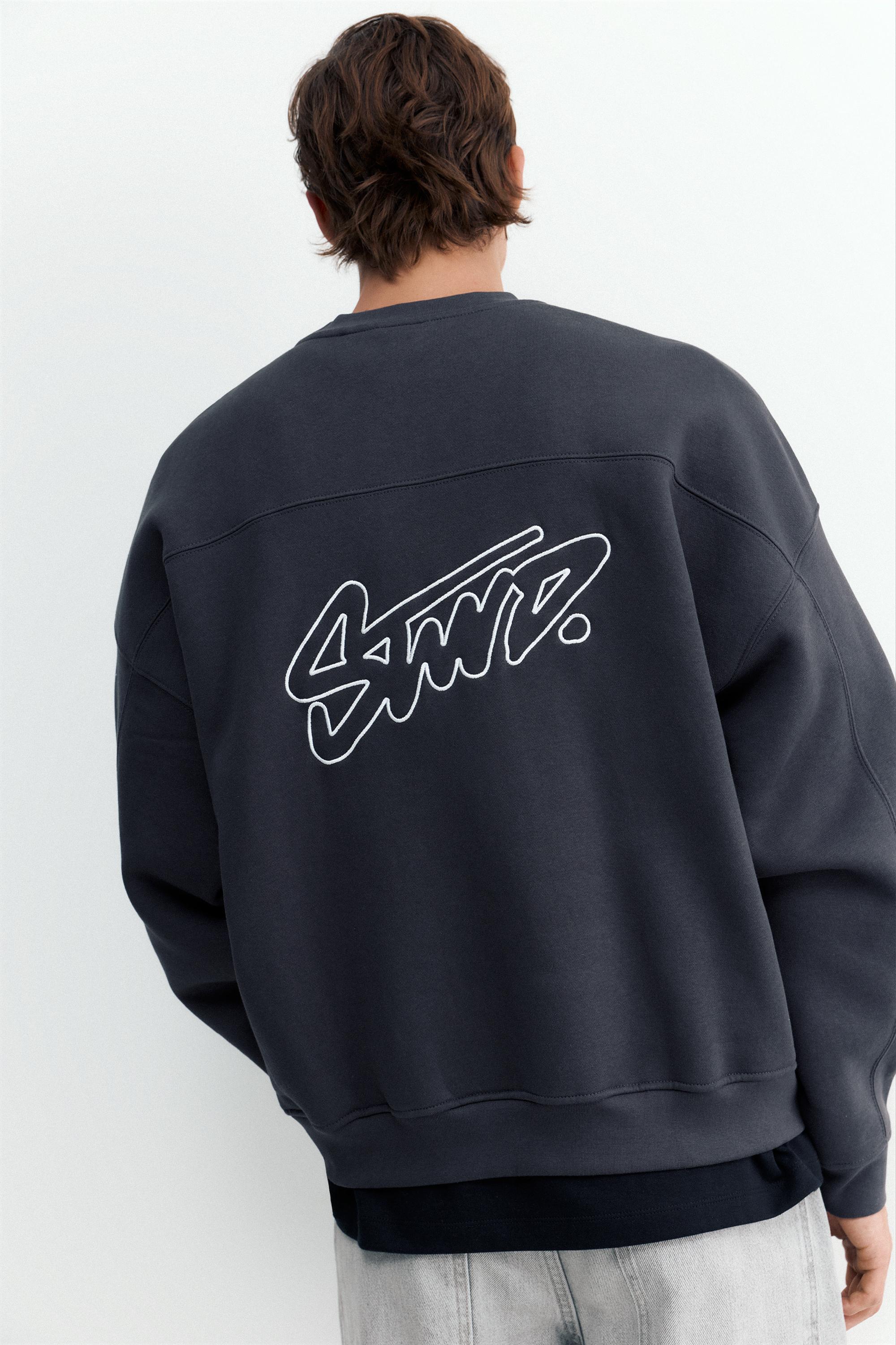 STWD boxy sweatshirt — Anthracite grey