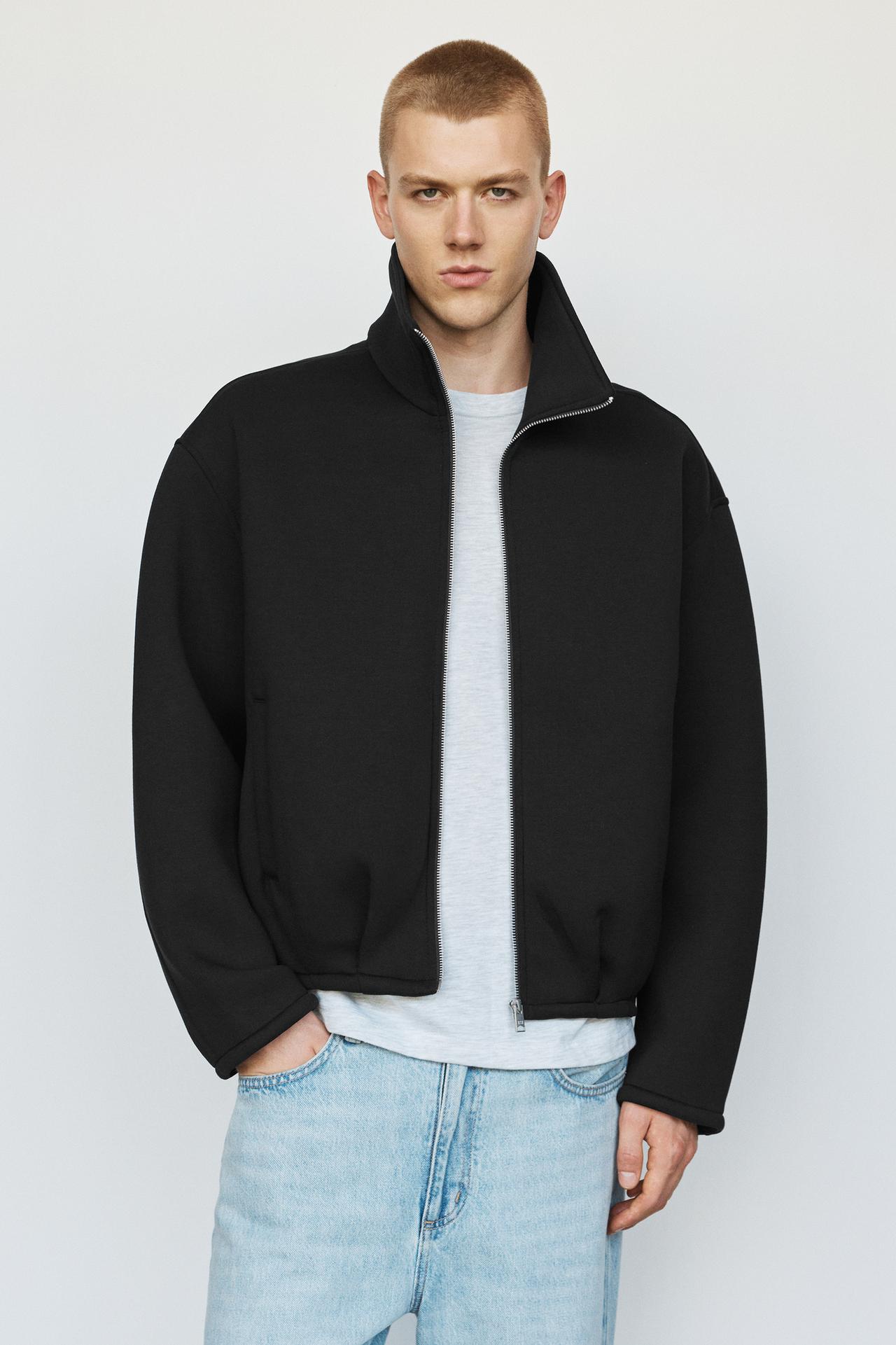 Neoprene balloon jacket — Black