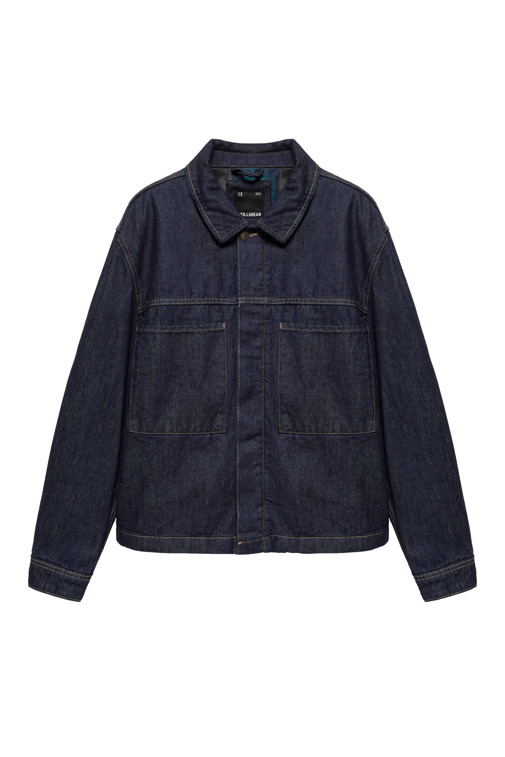 Pull&Bear Cepli denim ceket görsel 4