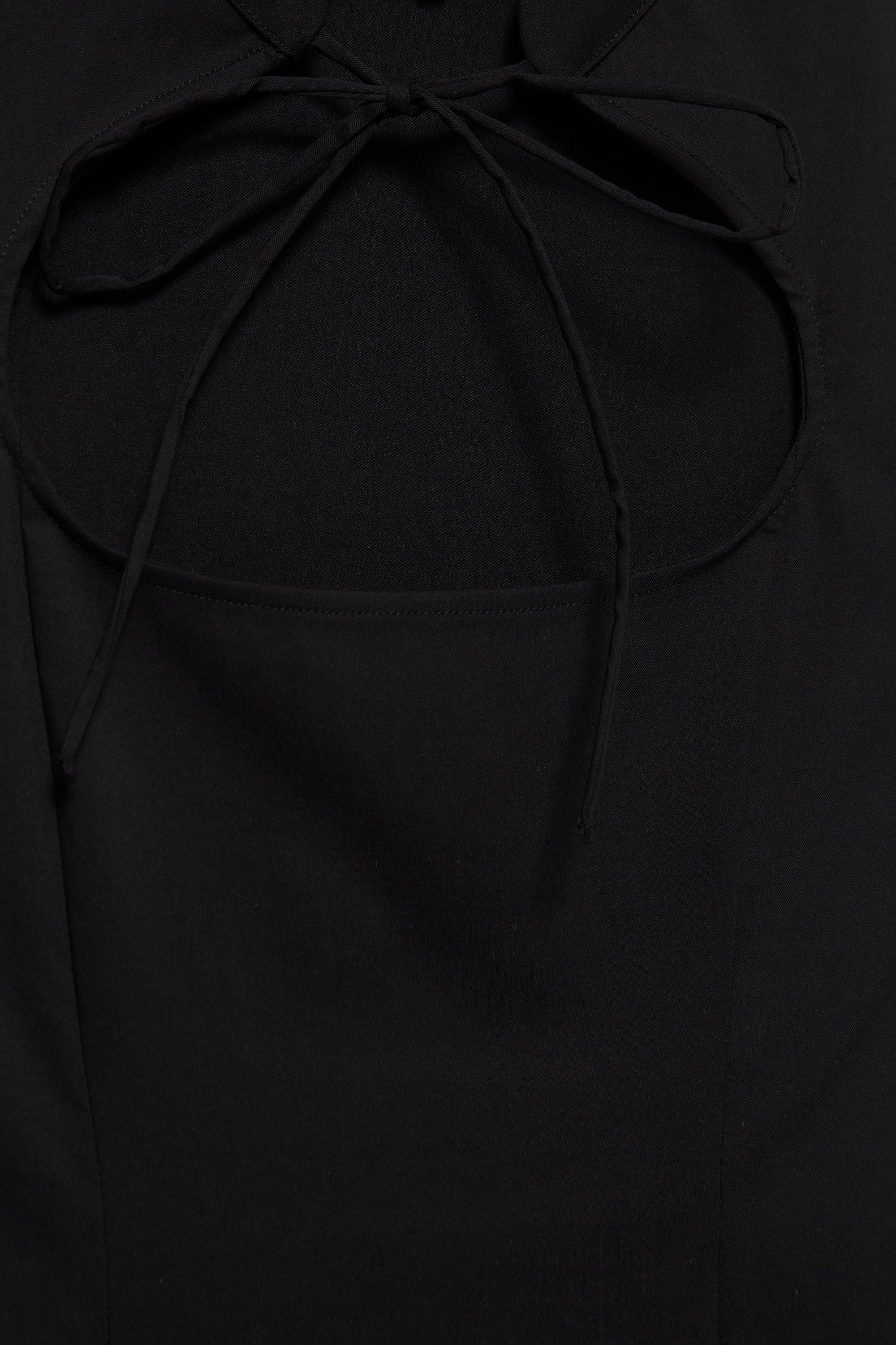 Short bow dress — Black