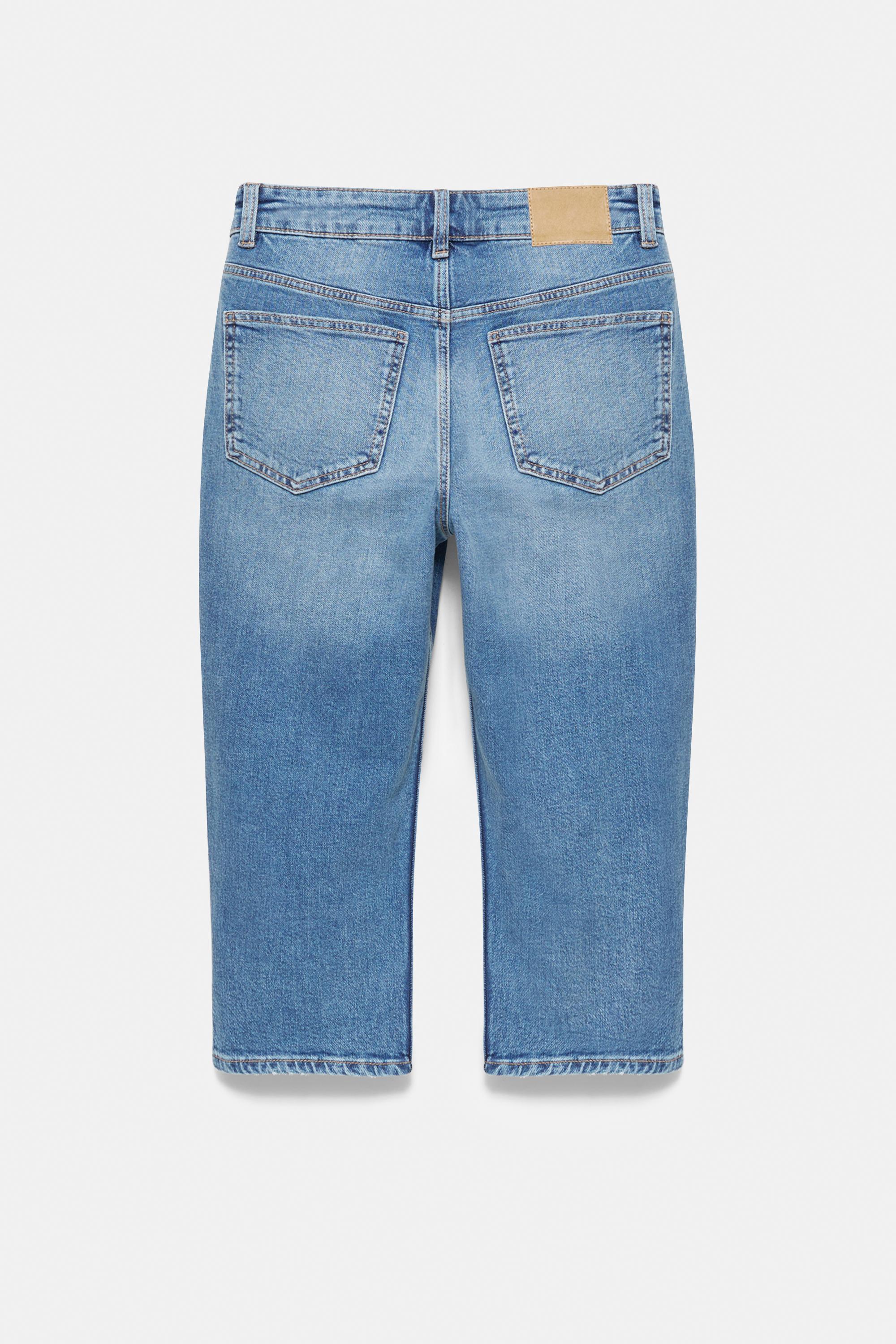 Mid-waist capris — Medium blue
