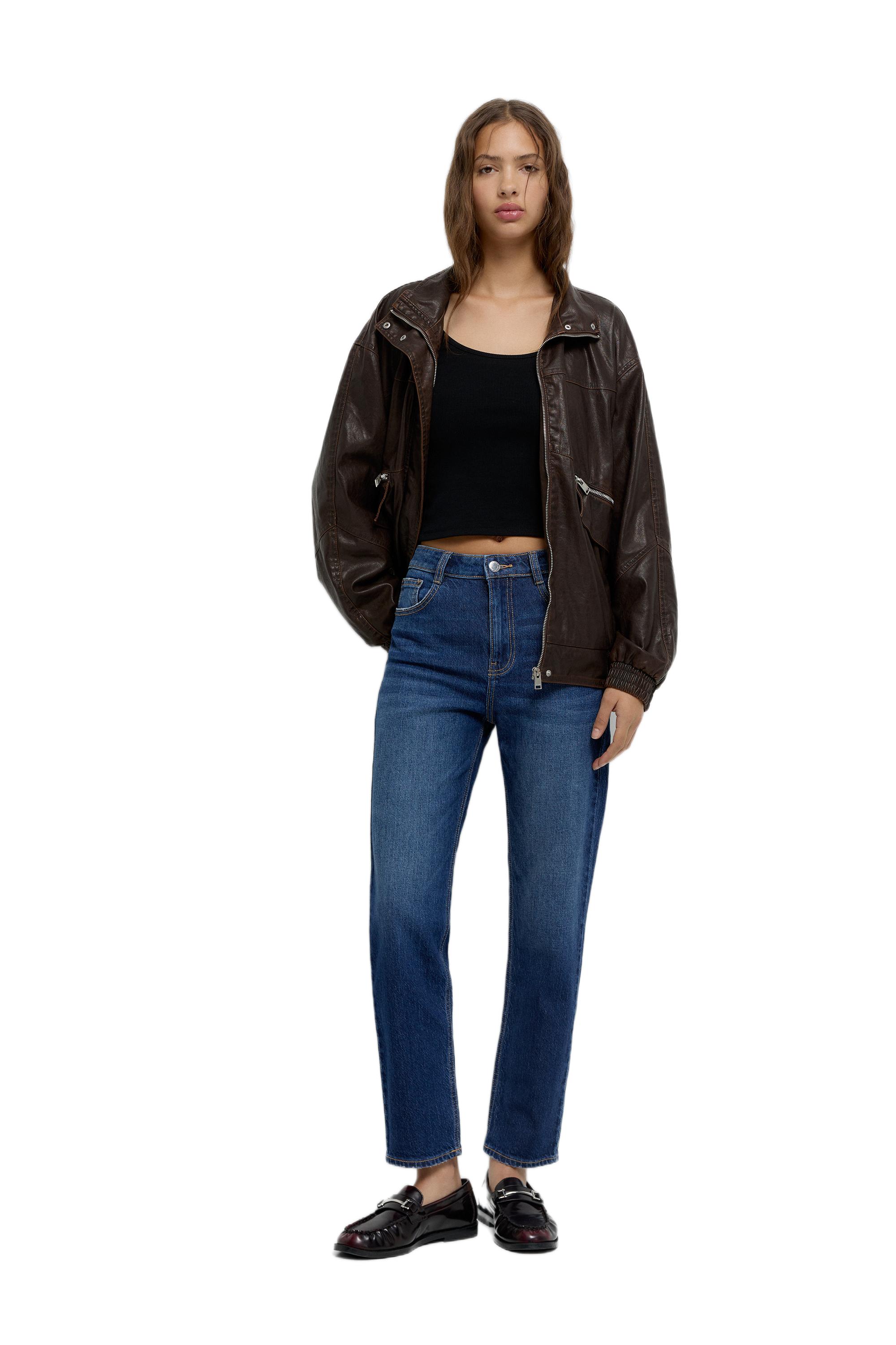 Slim fit comfort jeans — Navy