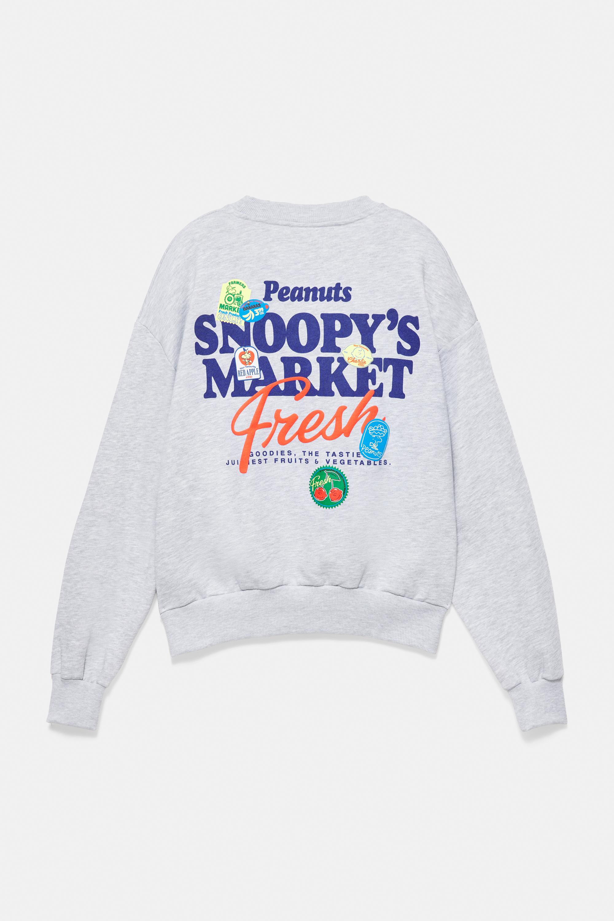 Pull&Bear Snoopy bisiklet yaka sweatshirt görsel 7