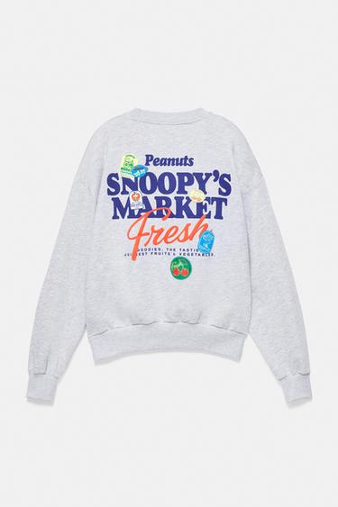 Snoopy round neck sweatshirt — Grey marl 8