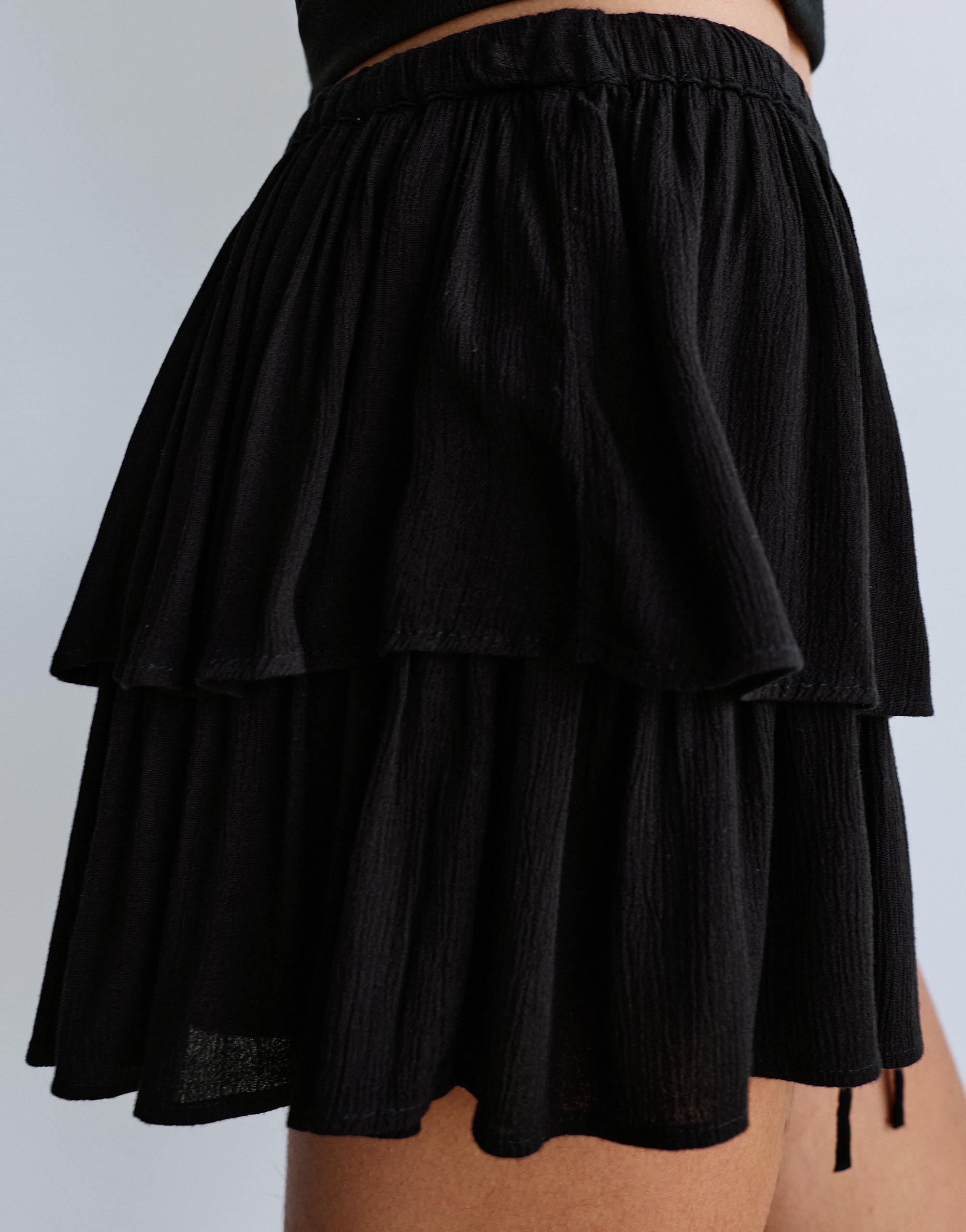 Volanlı şort etek - Görsel 49