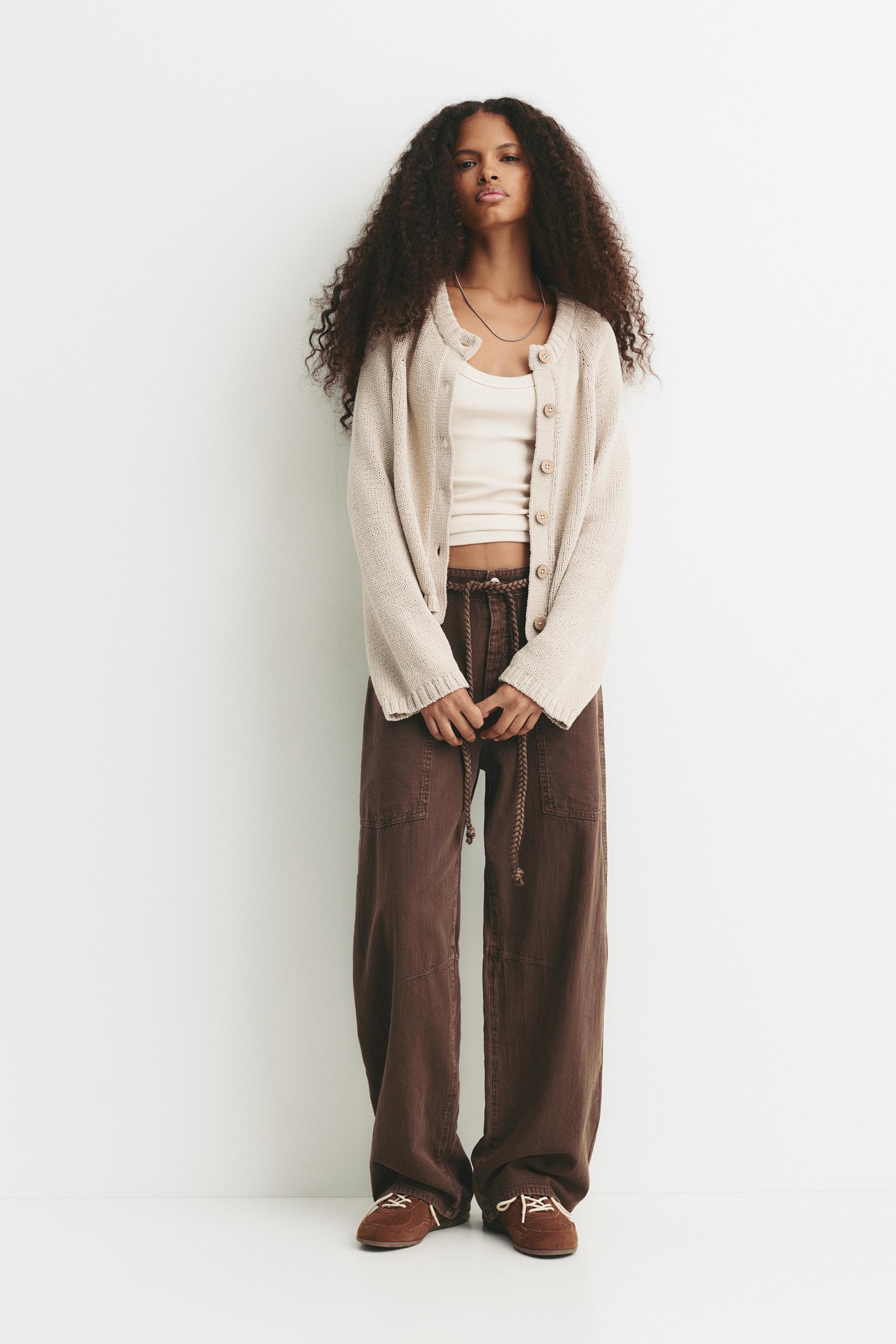 Raglan sleeve cardigan - pull&bear