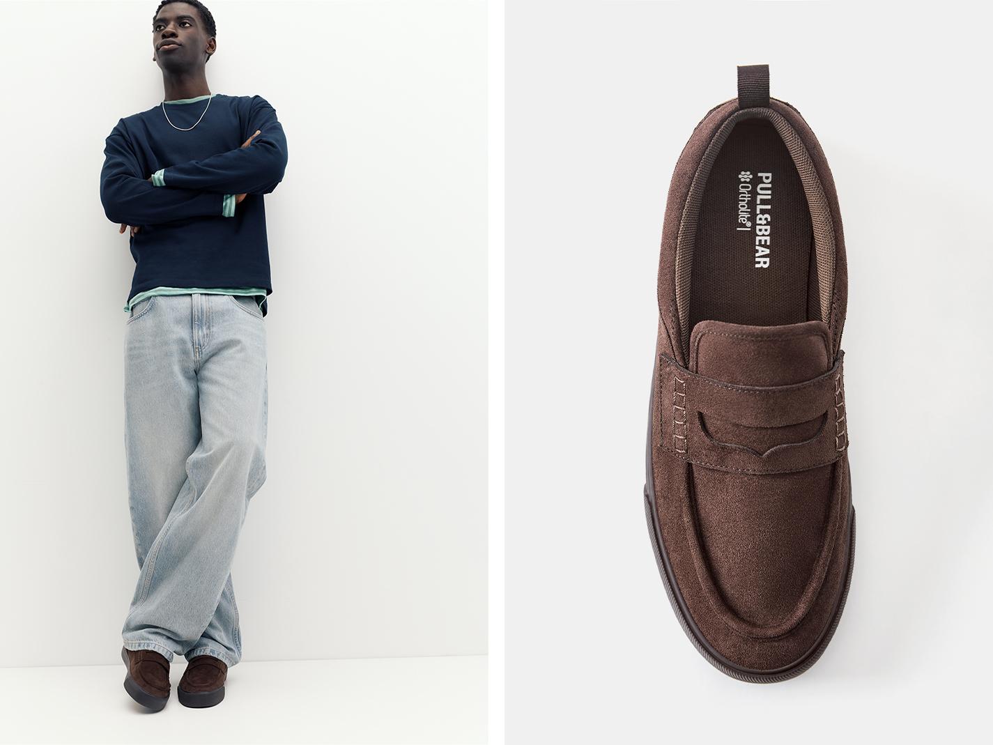 Casual strap trainers — Brown