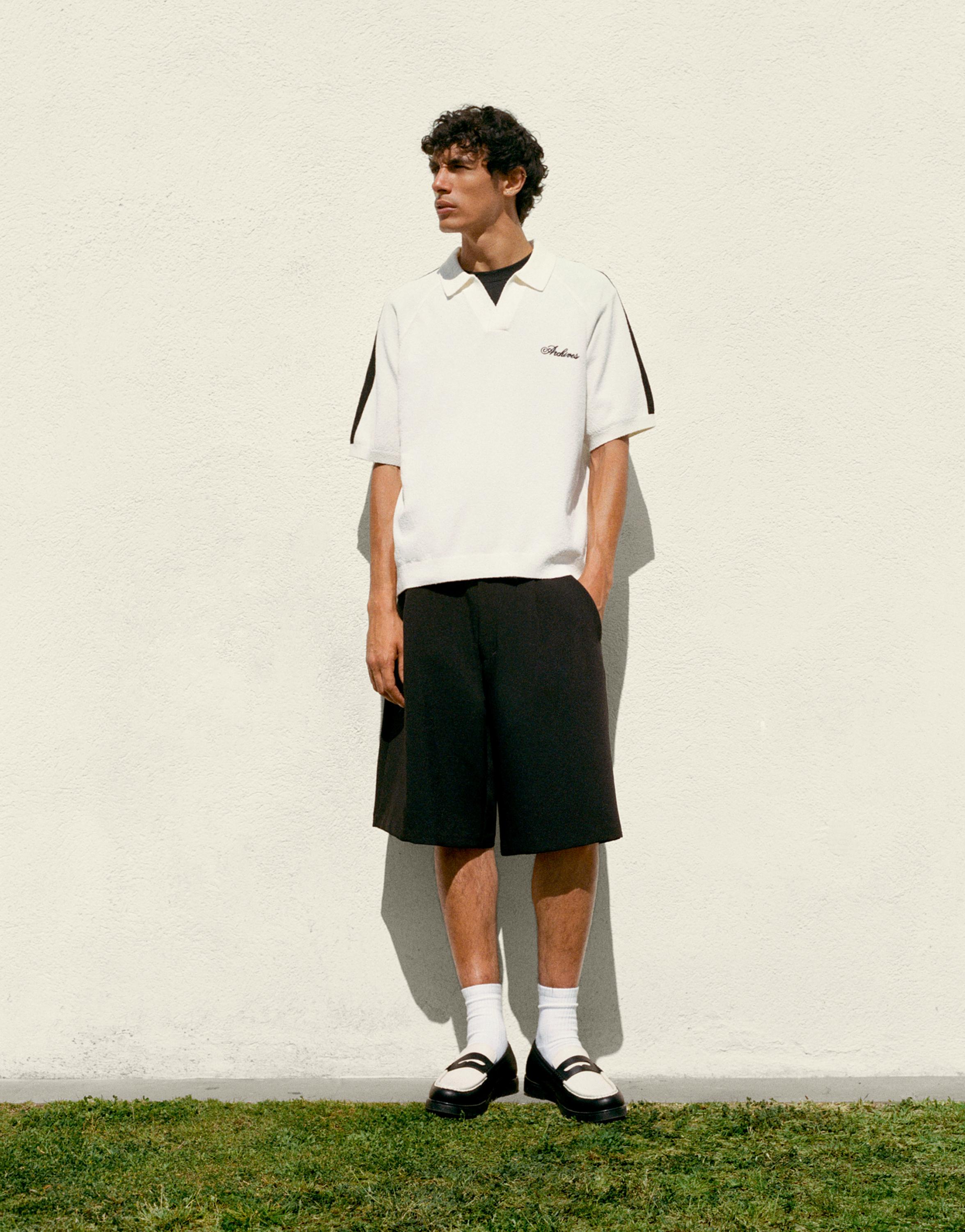 İşlemeli reglan kol polo - Görsel 10