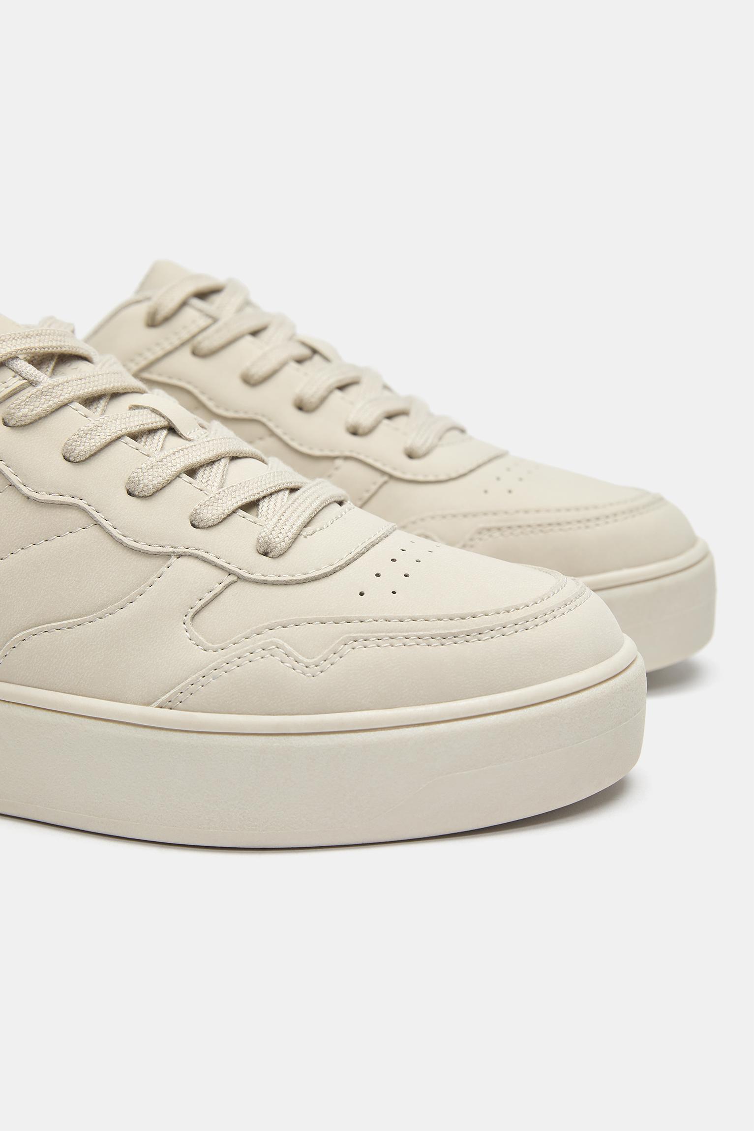 Chunky sole trainers — Ecru