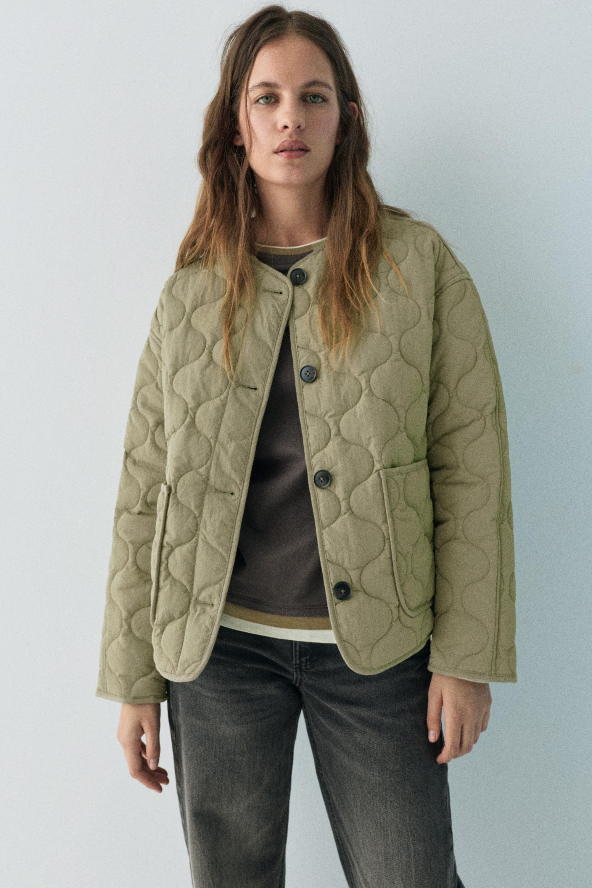 Lightweight padded jacket — Khaki