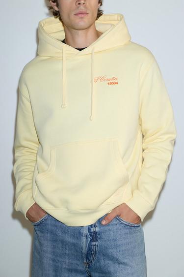 A Coruña graphic hoodie — Yellow 1