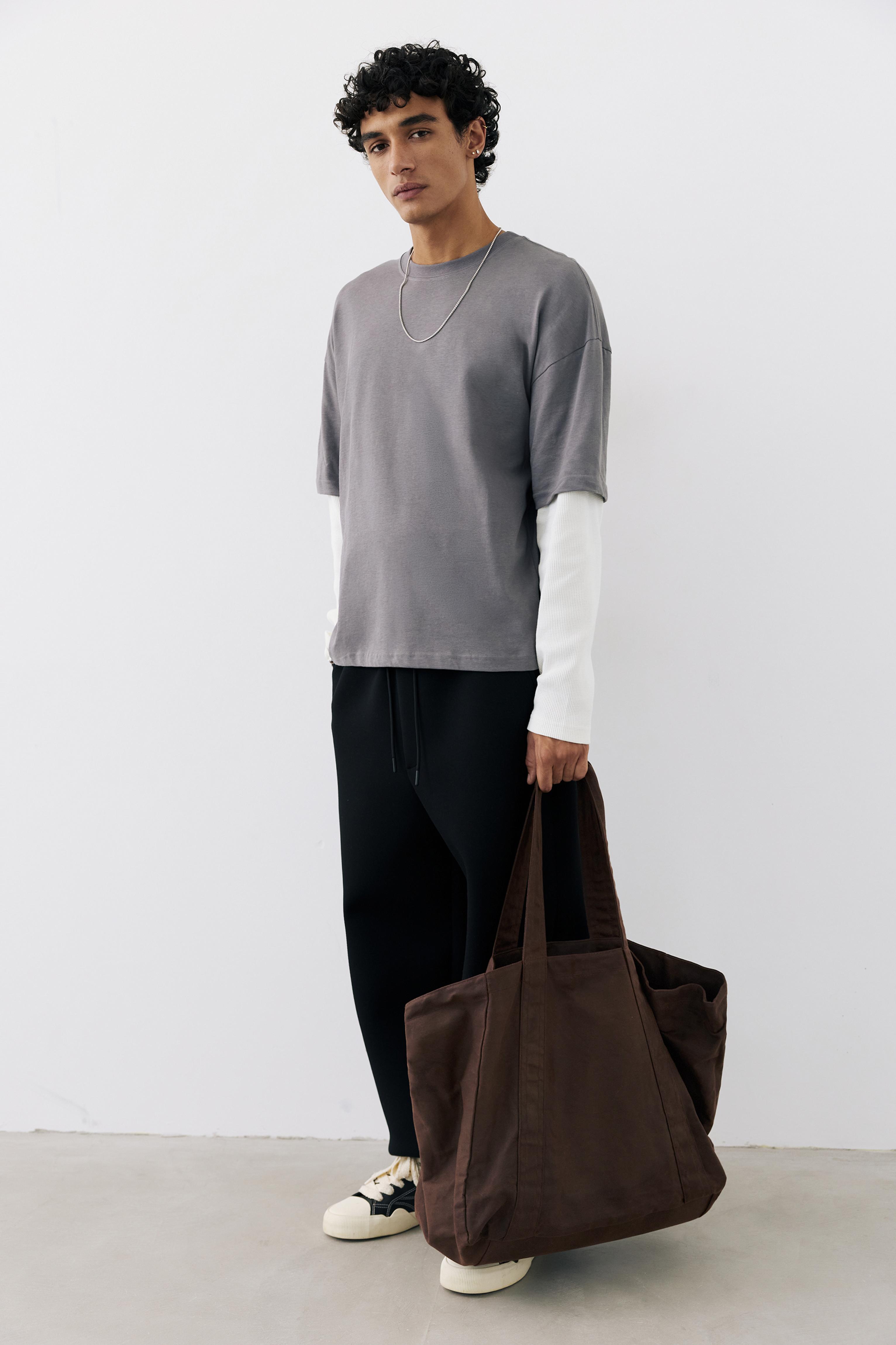 Canvas tote bag — Brown
