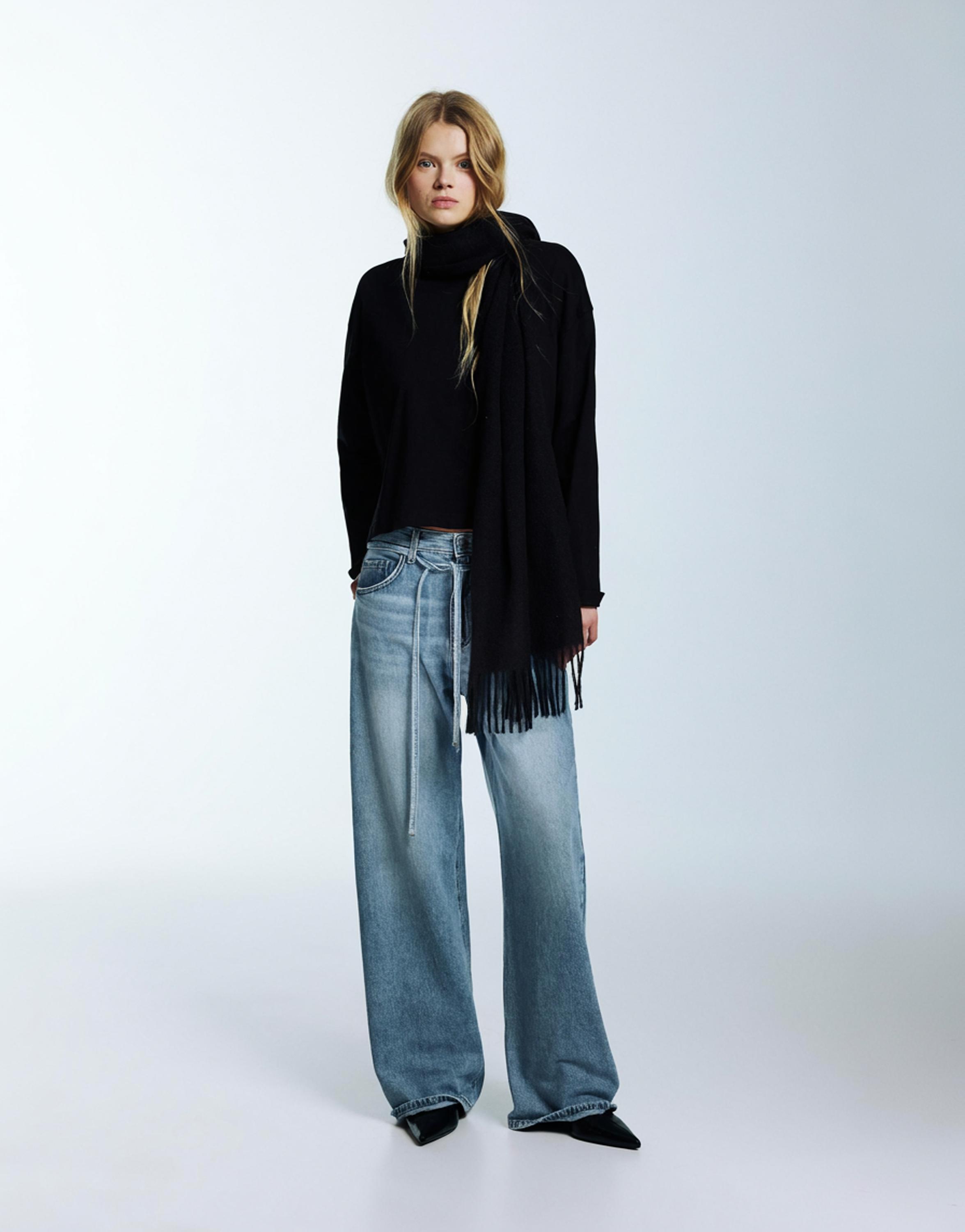 Bağcıklı baggy jean - Görsel 169