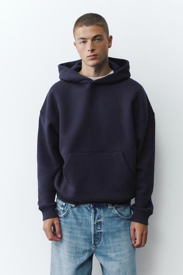 Boxy fit hoodie — Navy 1