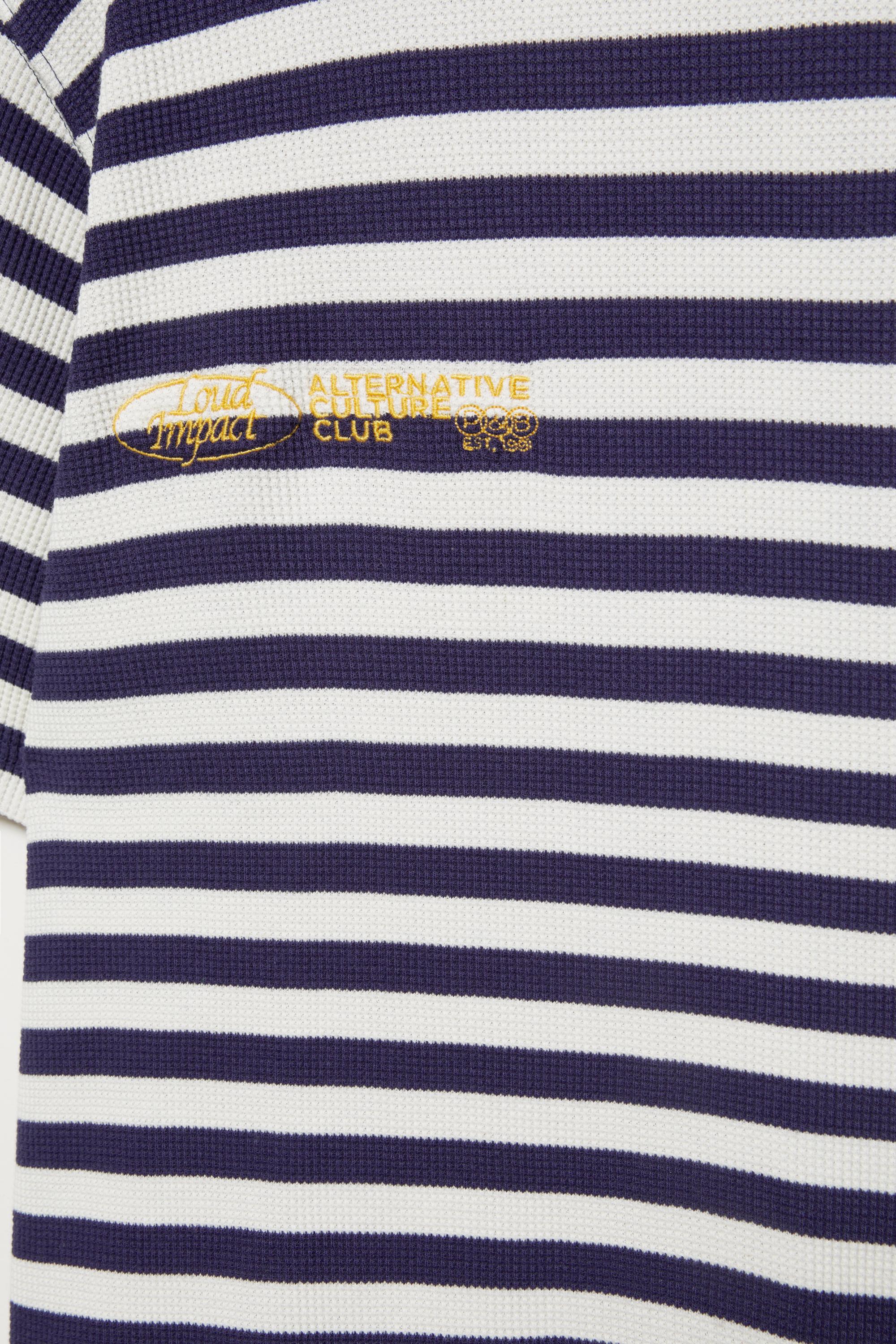 Regular fit striped T-shirt — Blue/White