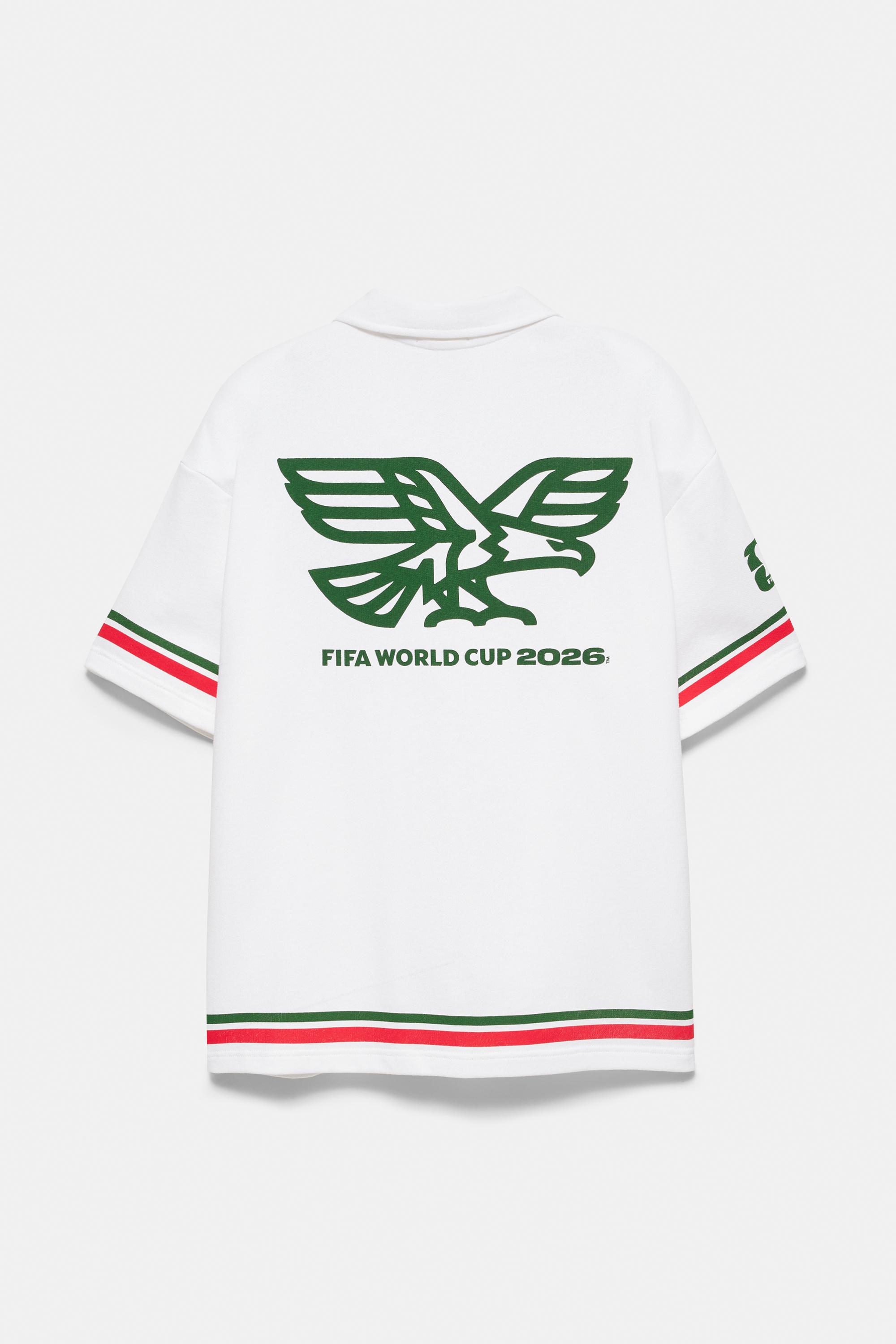 Mexico FIFA WORLD CUP 26™ zip polo shirt — Off white