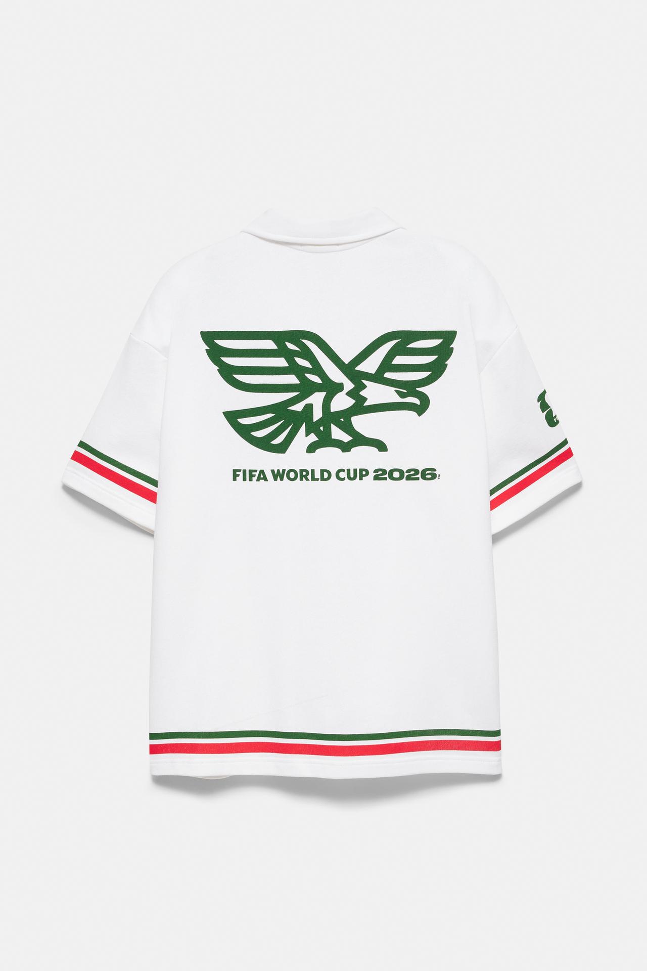 Mexico FIFA WORLD CUP 26™ zip polo shirt — Off white