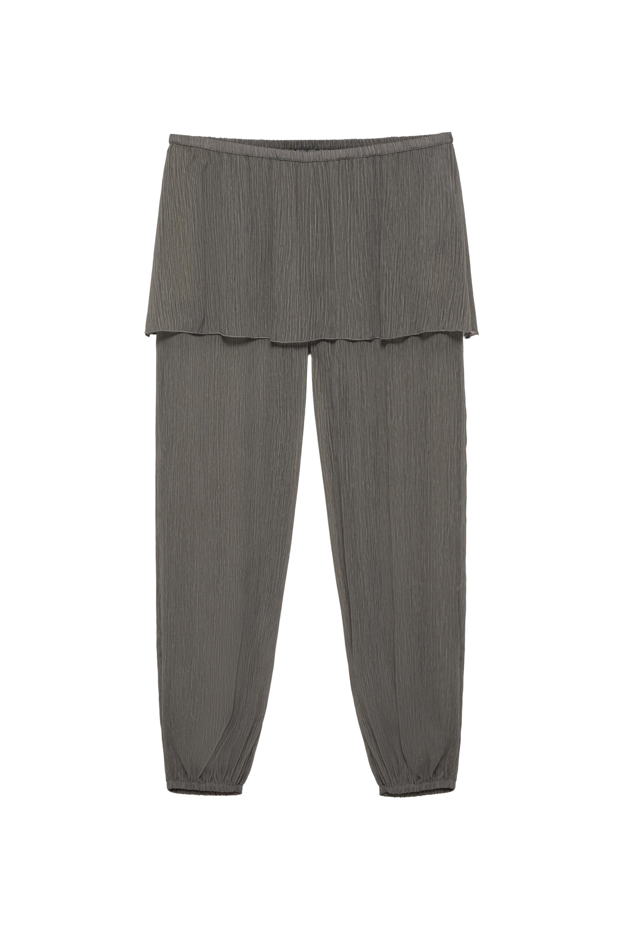 Sarouel trousers with skirt detail