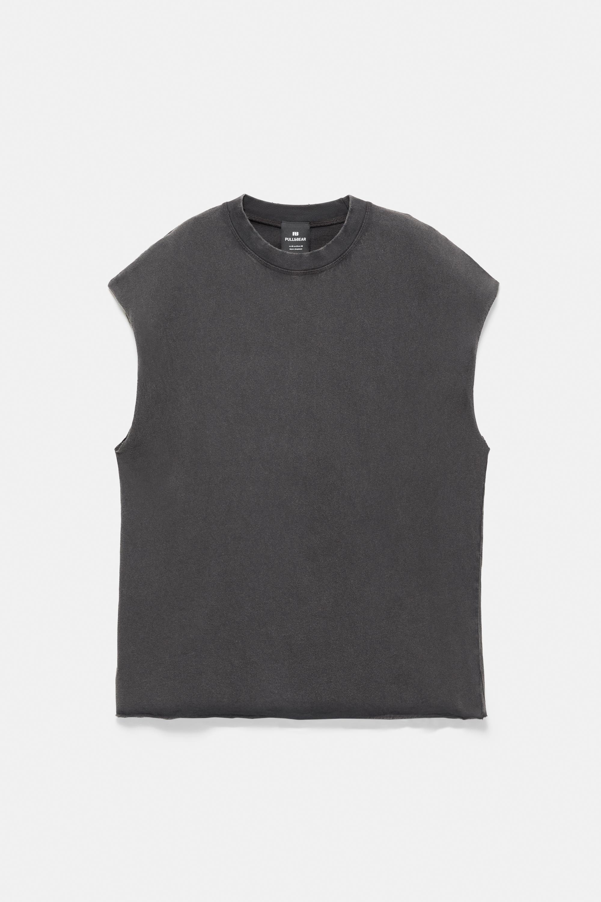 Acid wash tank top — Black