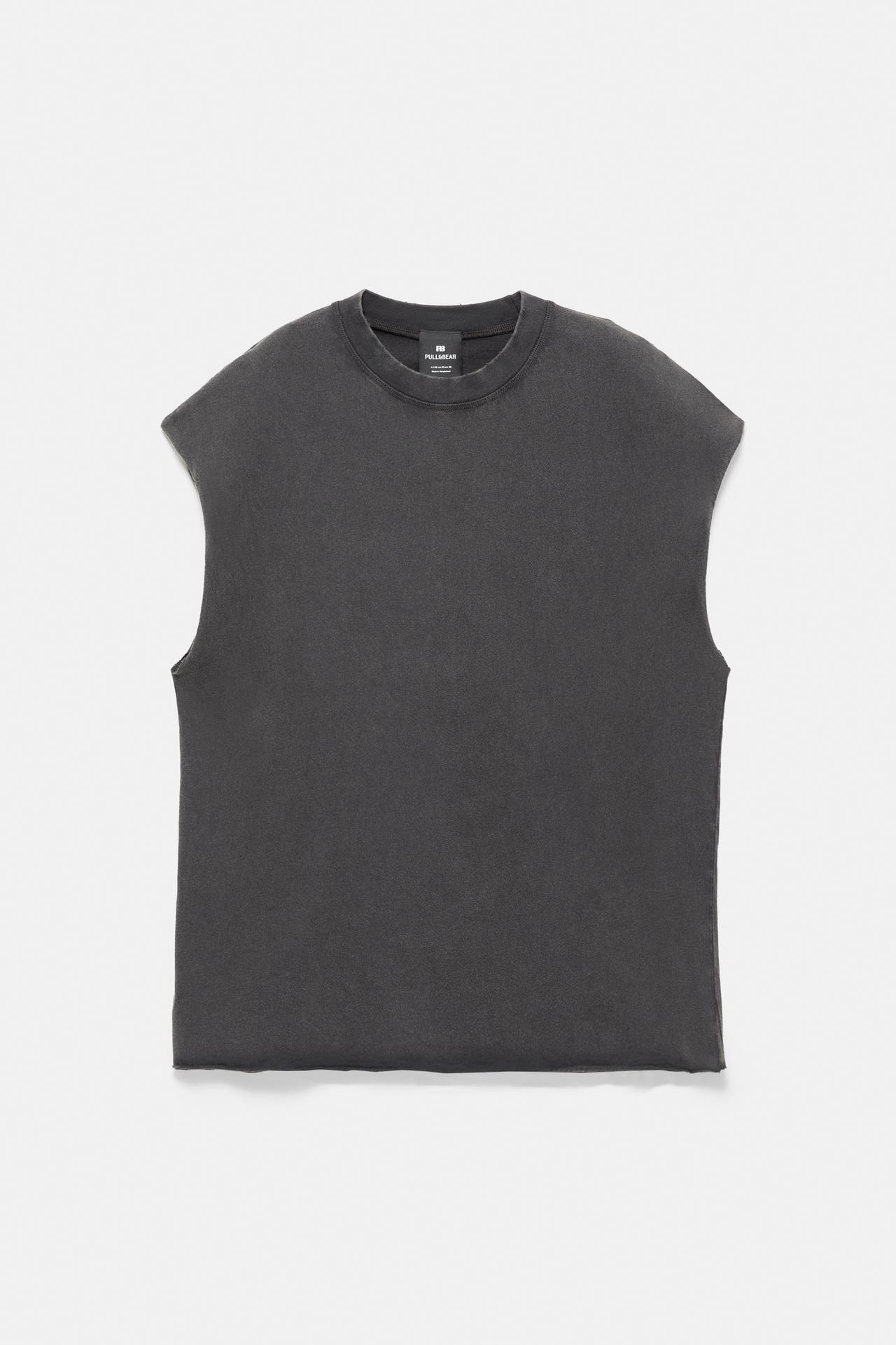 Acid wash tank top — Black