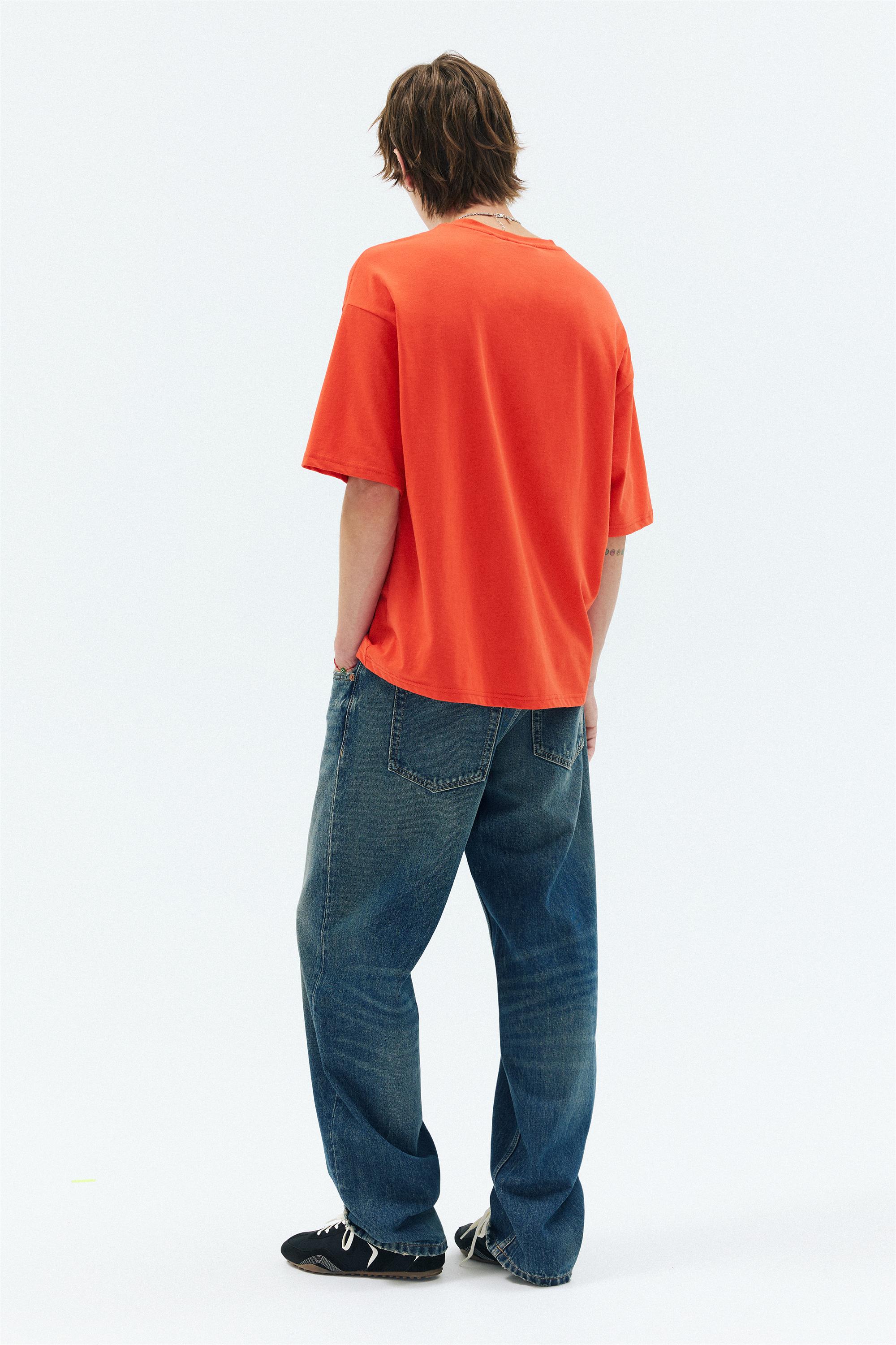 Relaxed fit Honda logo T-shirt — Red