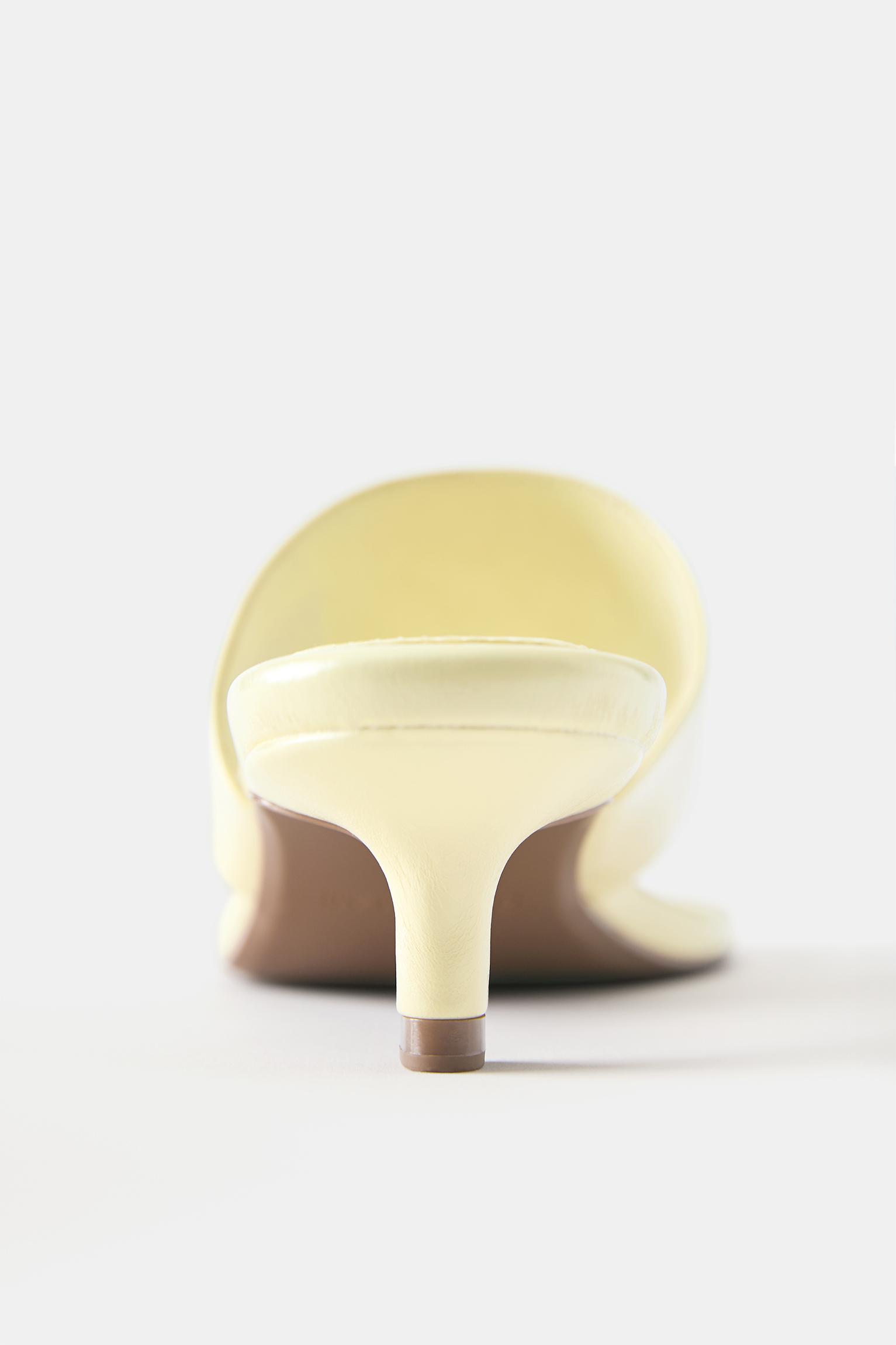 Strappy heeled sandals — Yellow