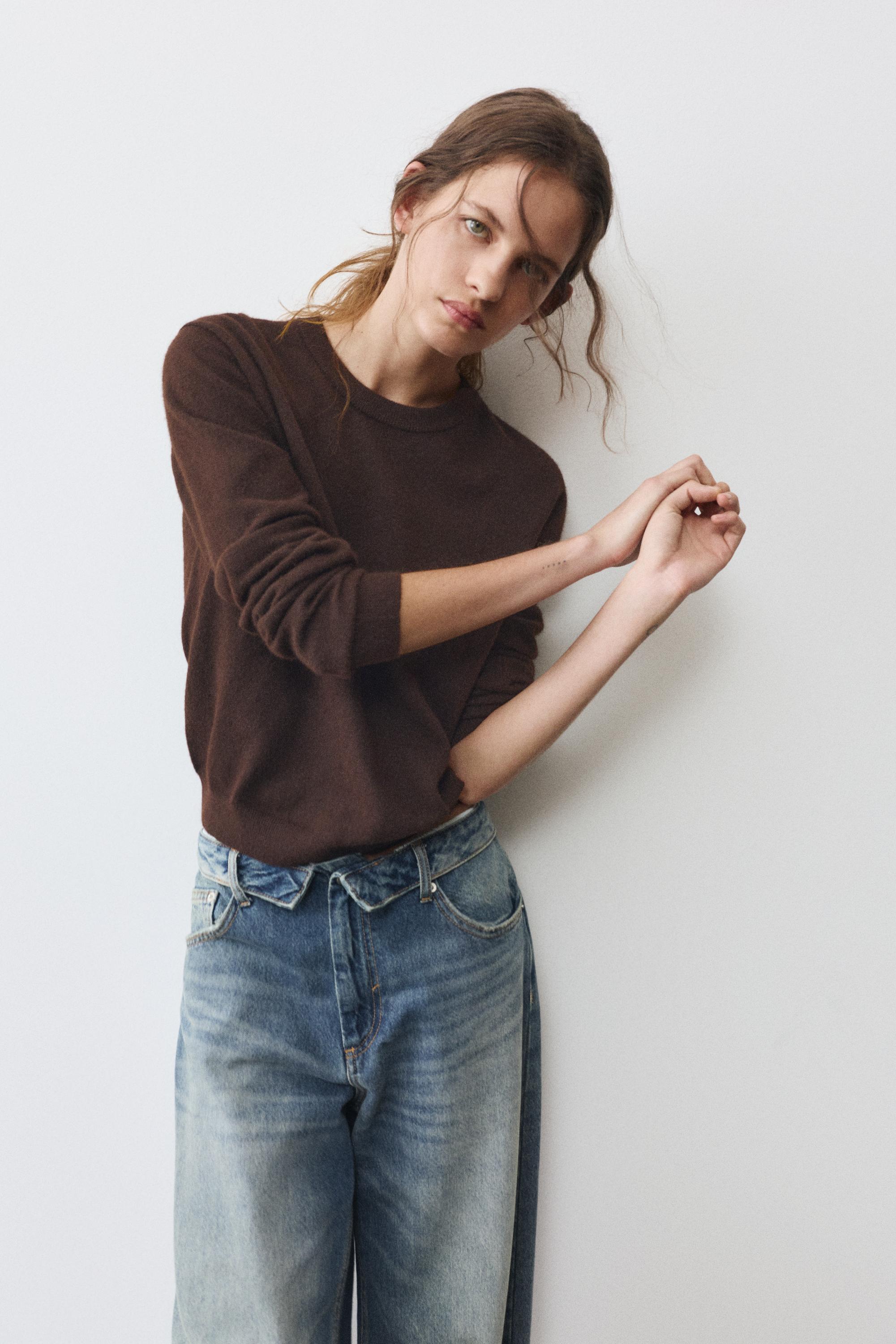 Soft knit jumper — Brown