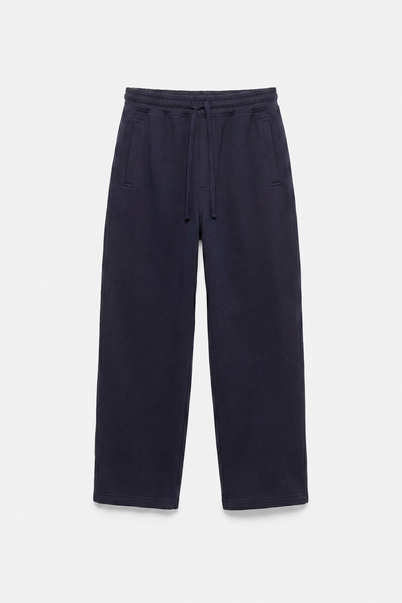 Basic baggy tracksuit bottoms — Navy