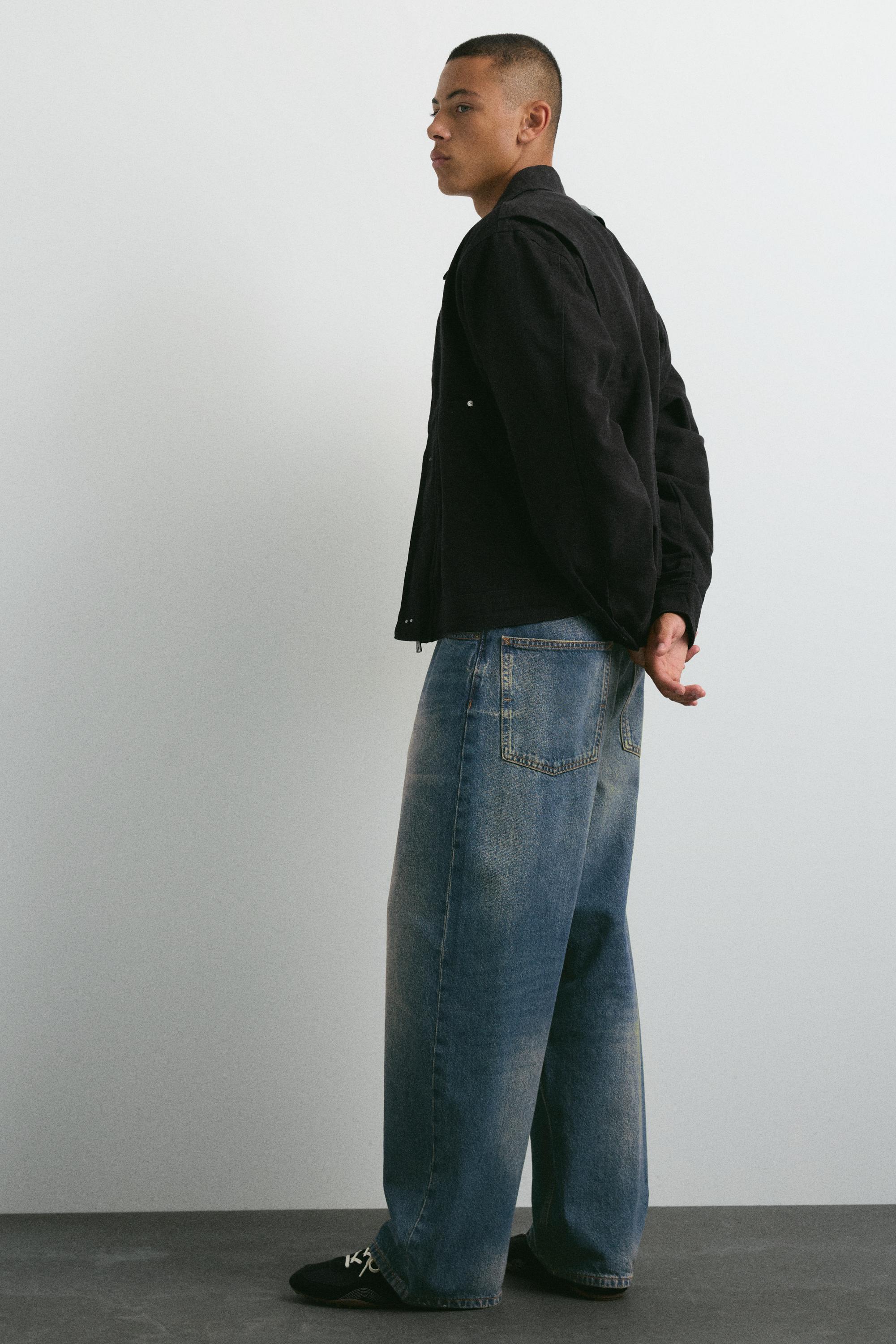 Pull&Bear Baggy relaxed fit jean görsel 3