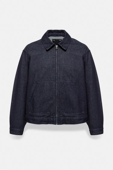 Zip-up denim jacket — Navy 6