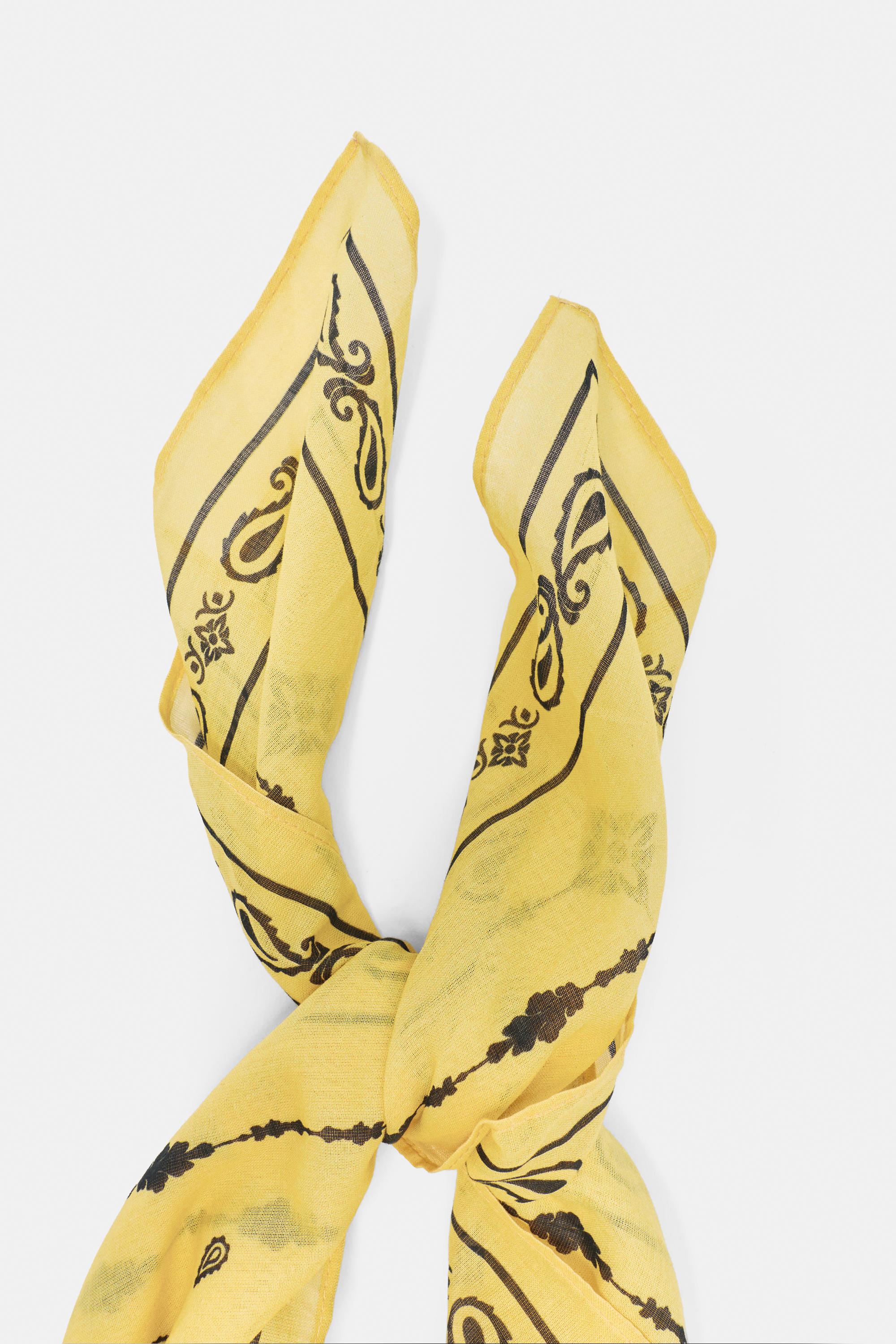 Printed bandana — Yellow