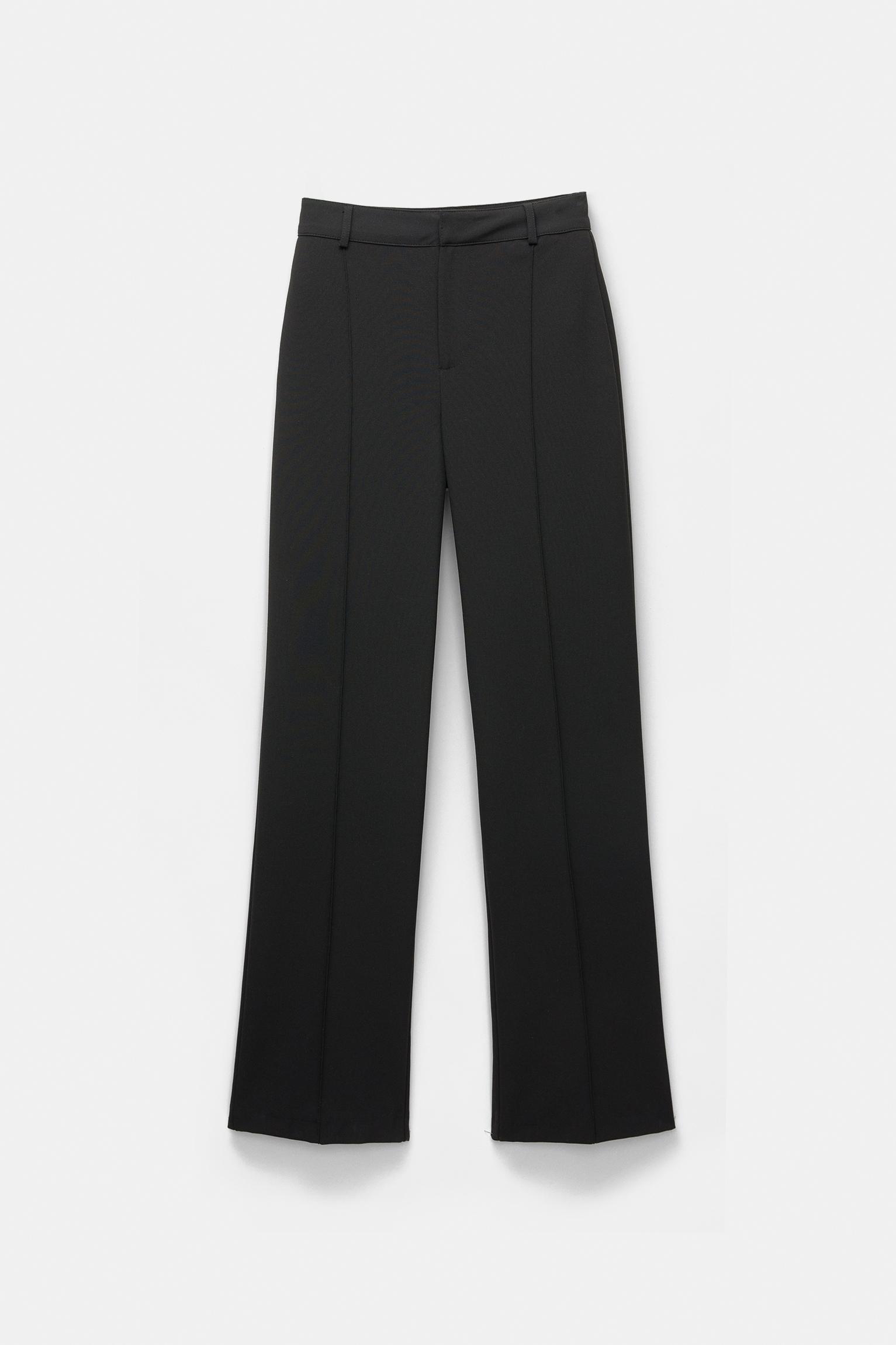 Smart trousers with seam detail — Black