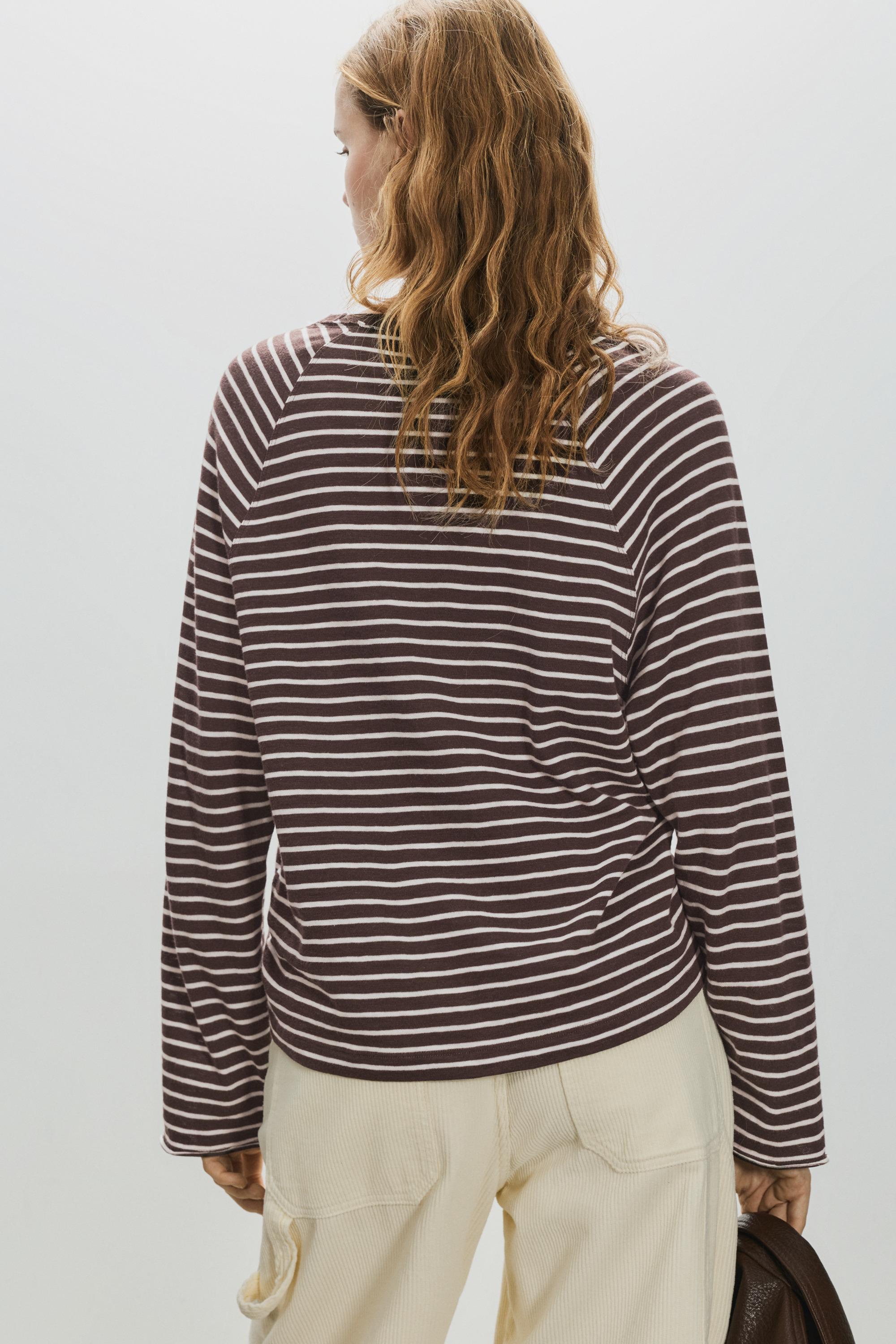 Uzun kollu reglan kesim t-shirt - Görsel 27