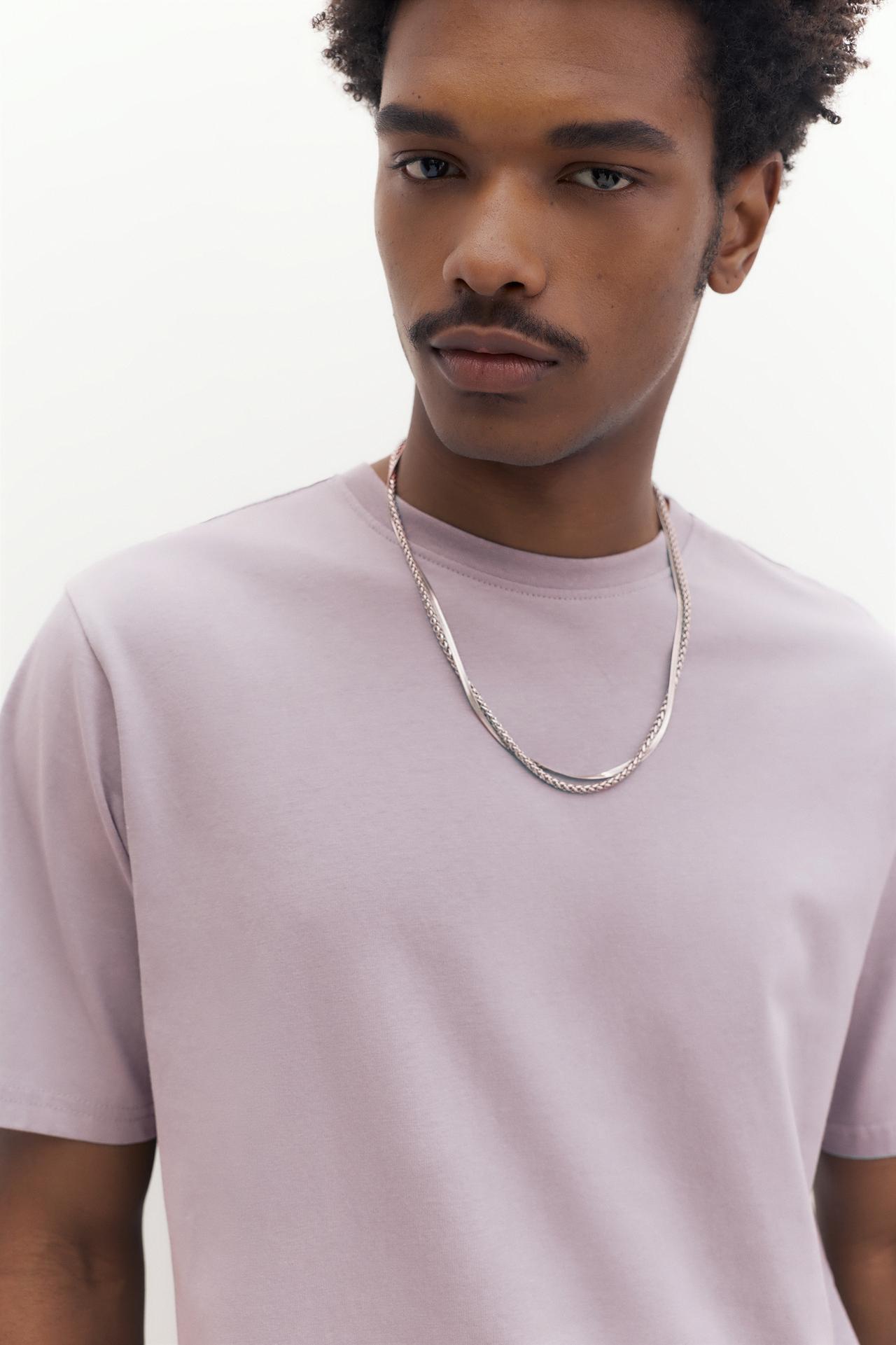 Basic T-shirt — Pale mauve
