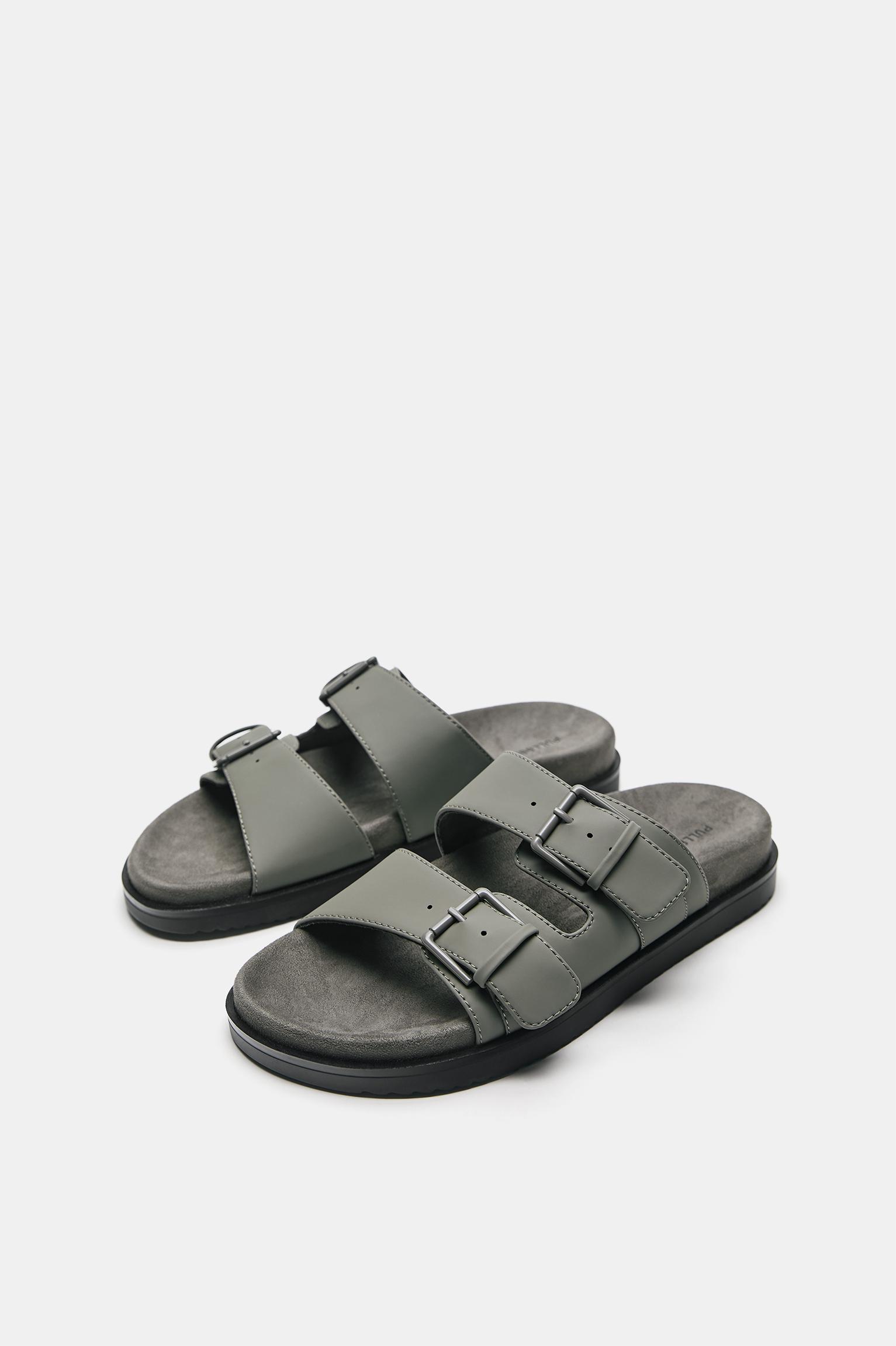 Buckled sandals — Green
