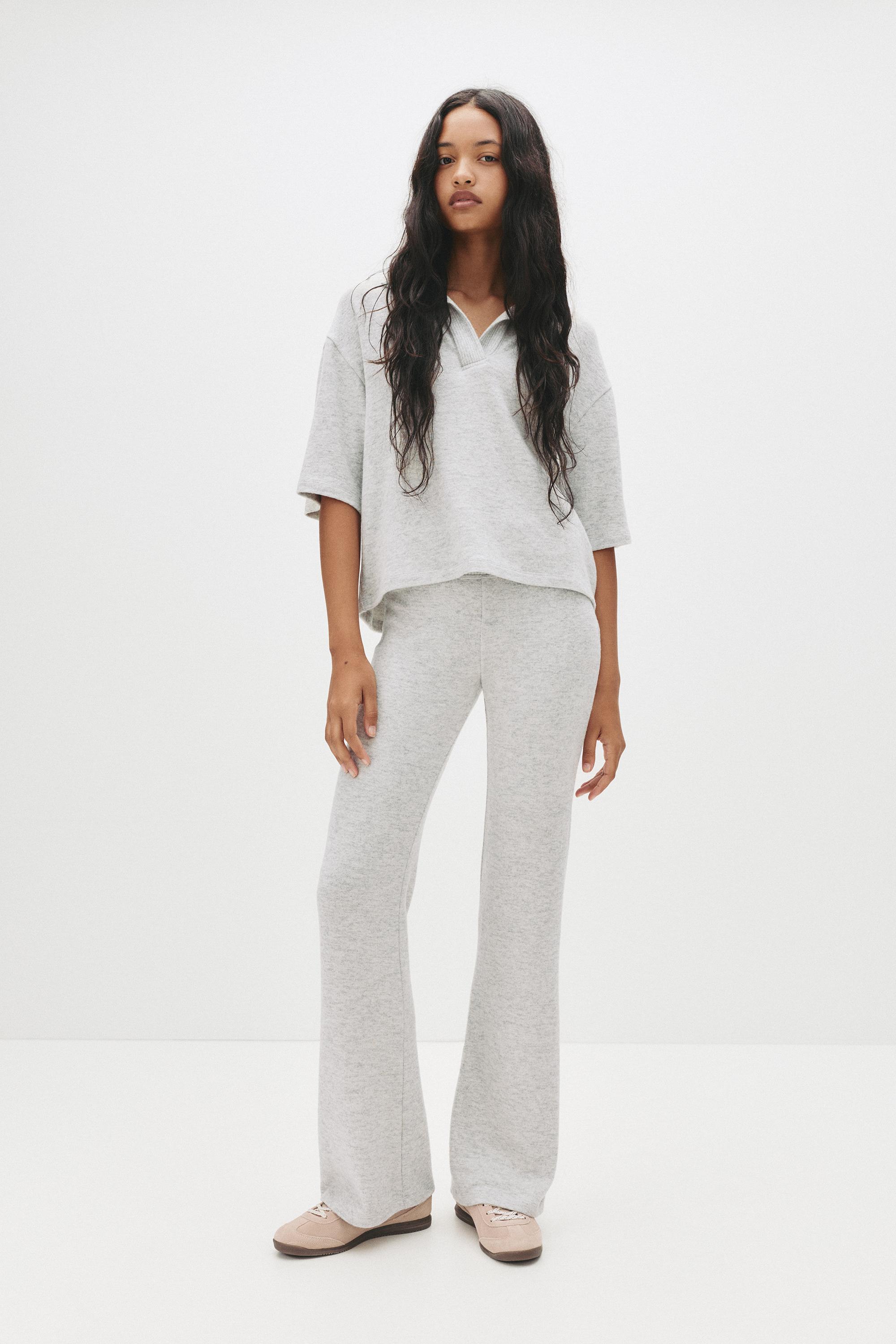 Pantalon Flare Soft Touch - Pull&Bear - Modalova