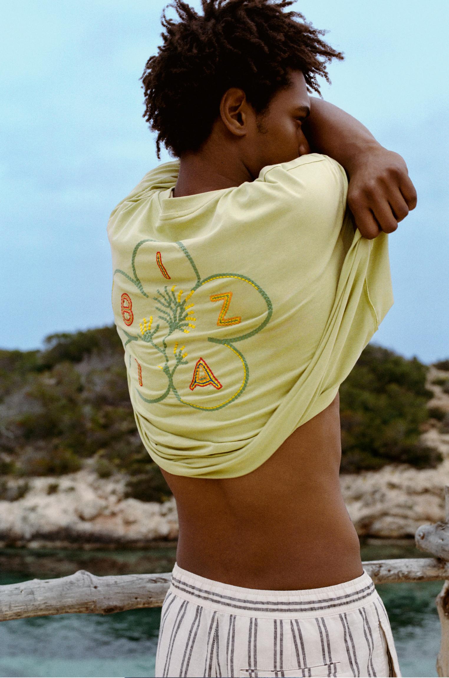 T-Shirt Boxy Ricamo Ibiza