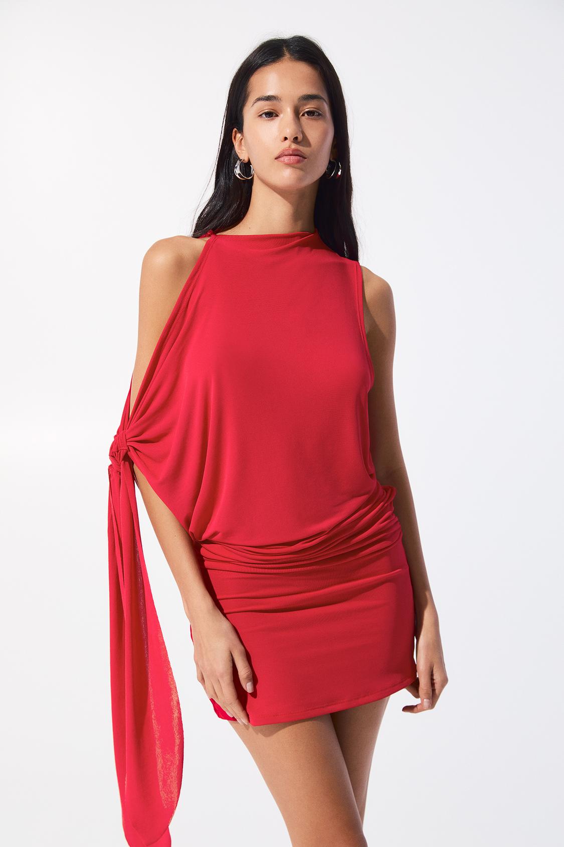 Shop Vestidos Vestidos De Fiesta Pull And Bear Vestidos Rojos