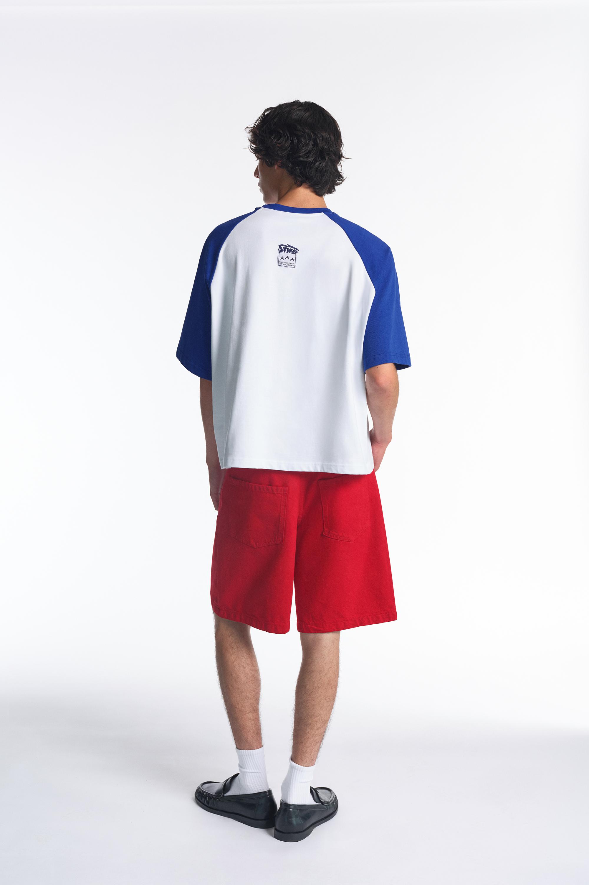 STWD raglan sleeve T-shirt — Deep blue