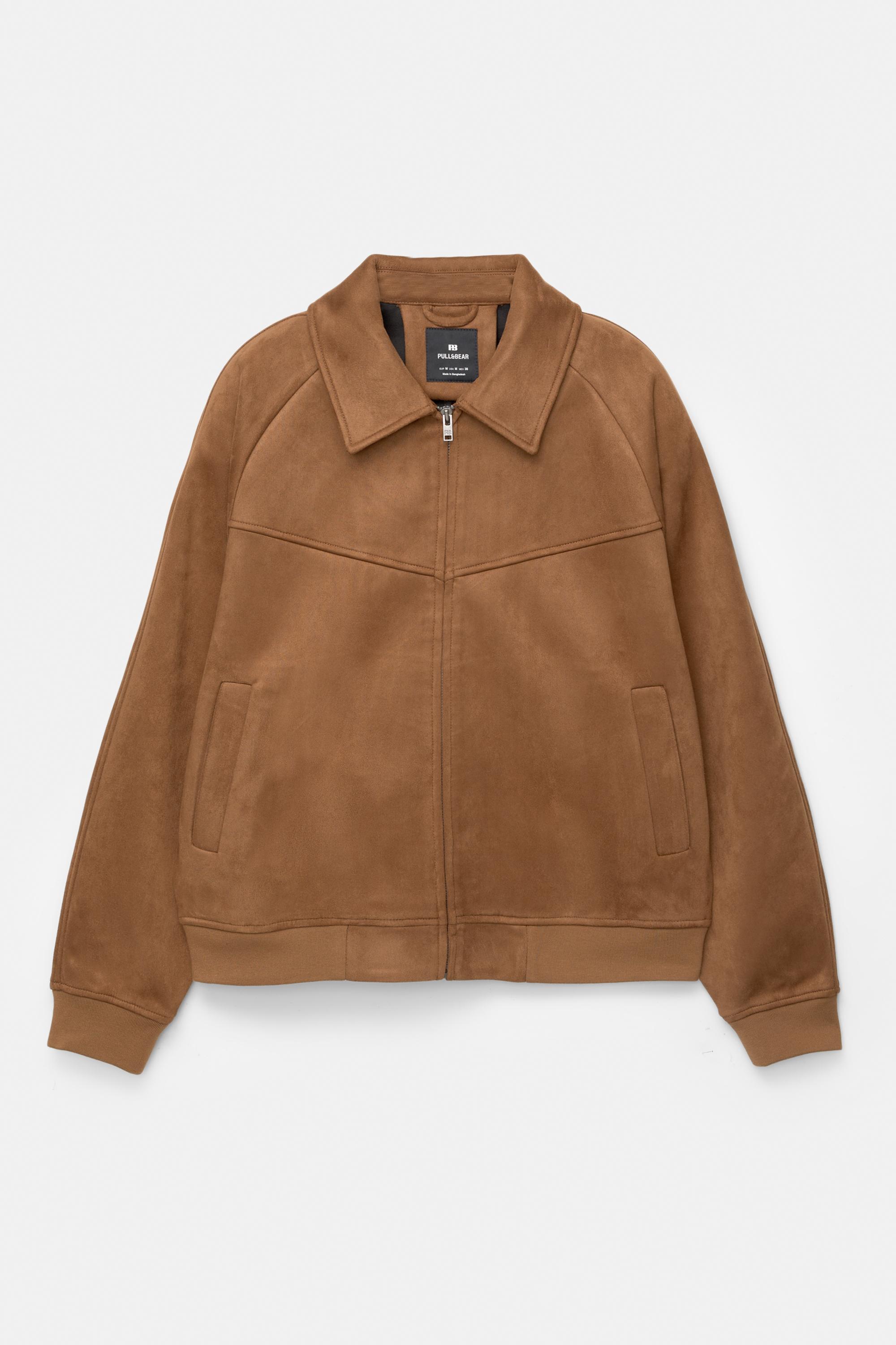 Suni süet ceket - Görsel 6