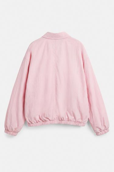 Fluid oversize jacket — Rose pink 8