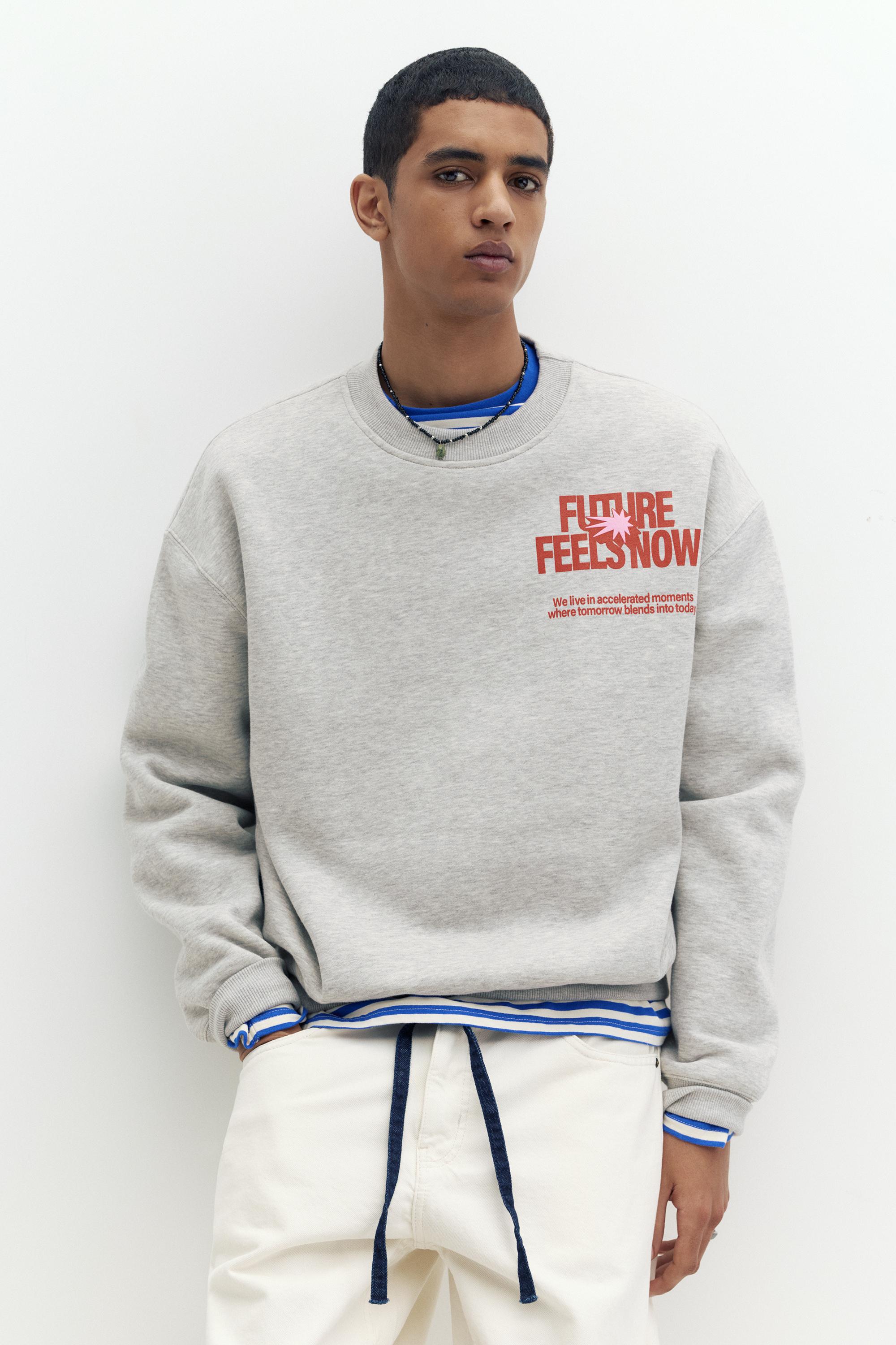 Gri Future sweatshirt - Görsel 13