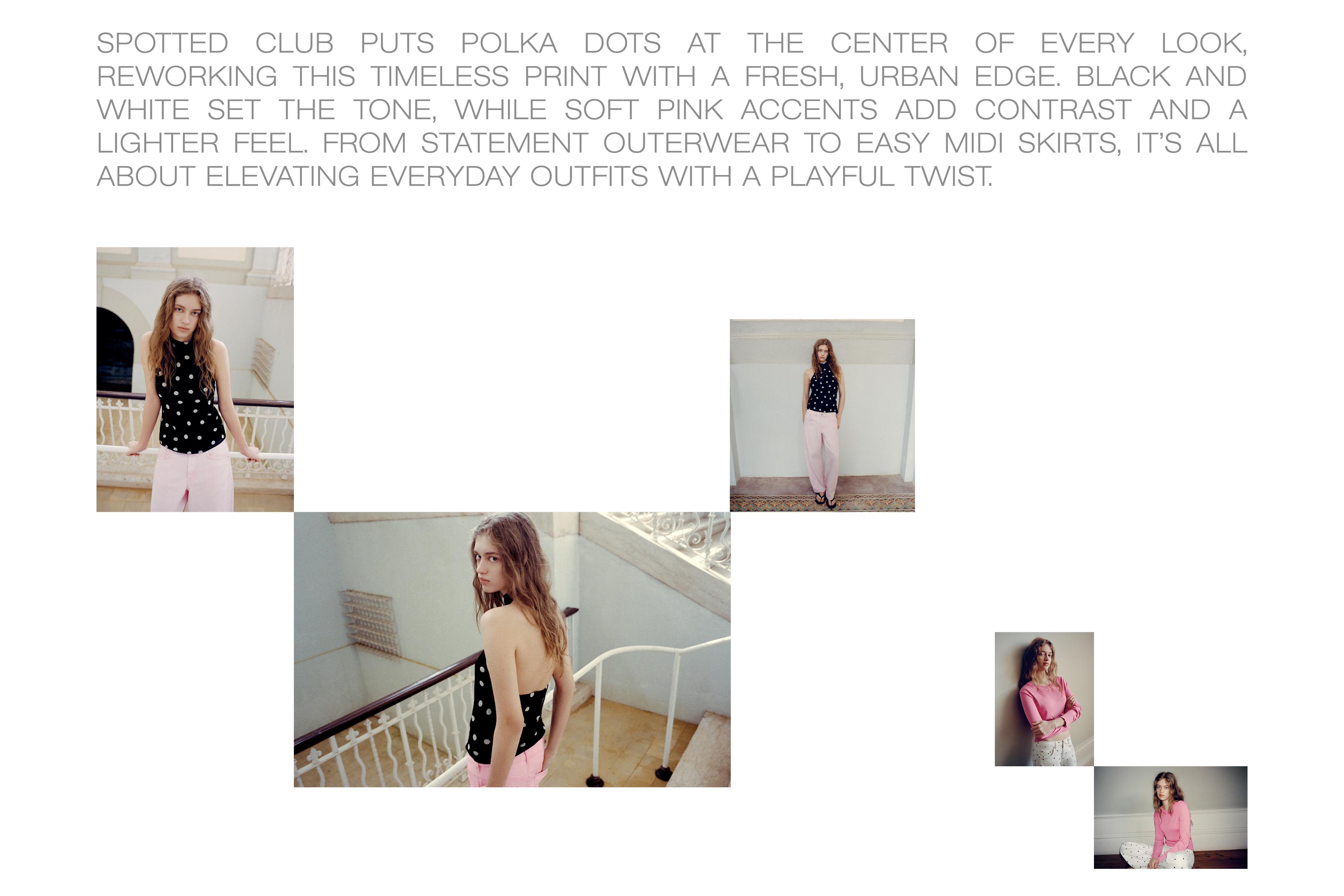 Puantiye desenli halter top - Görsel 22