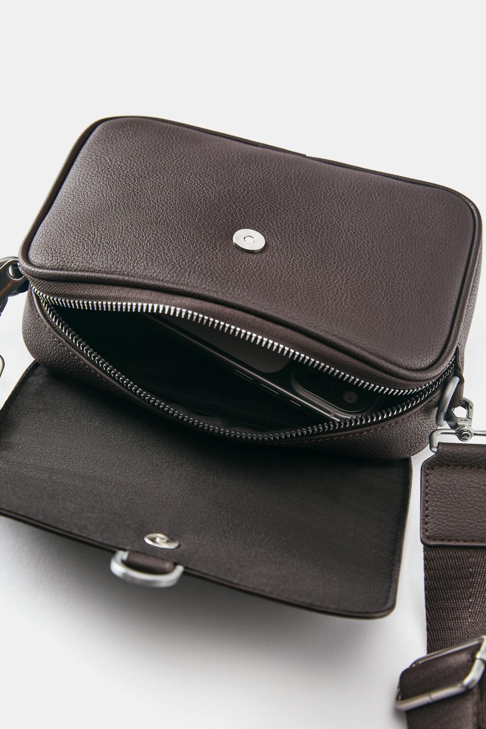 Ring crossbody bag — Brown