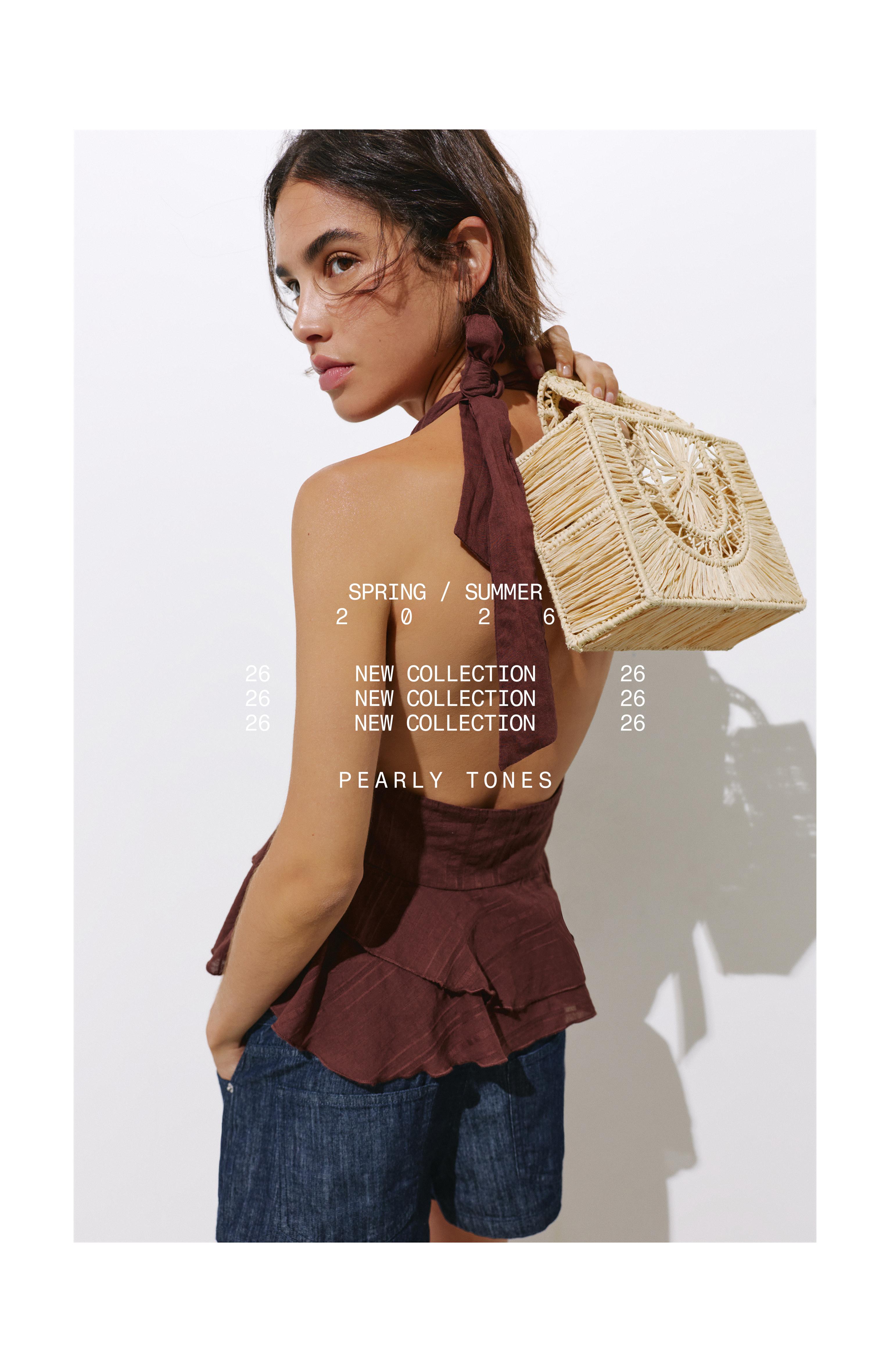 Square handbag — Beige