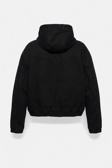Hooded bomber jacket — Black 8