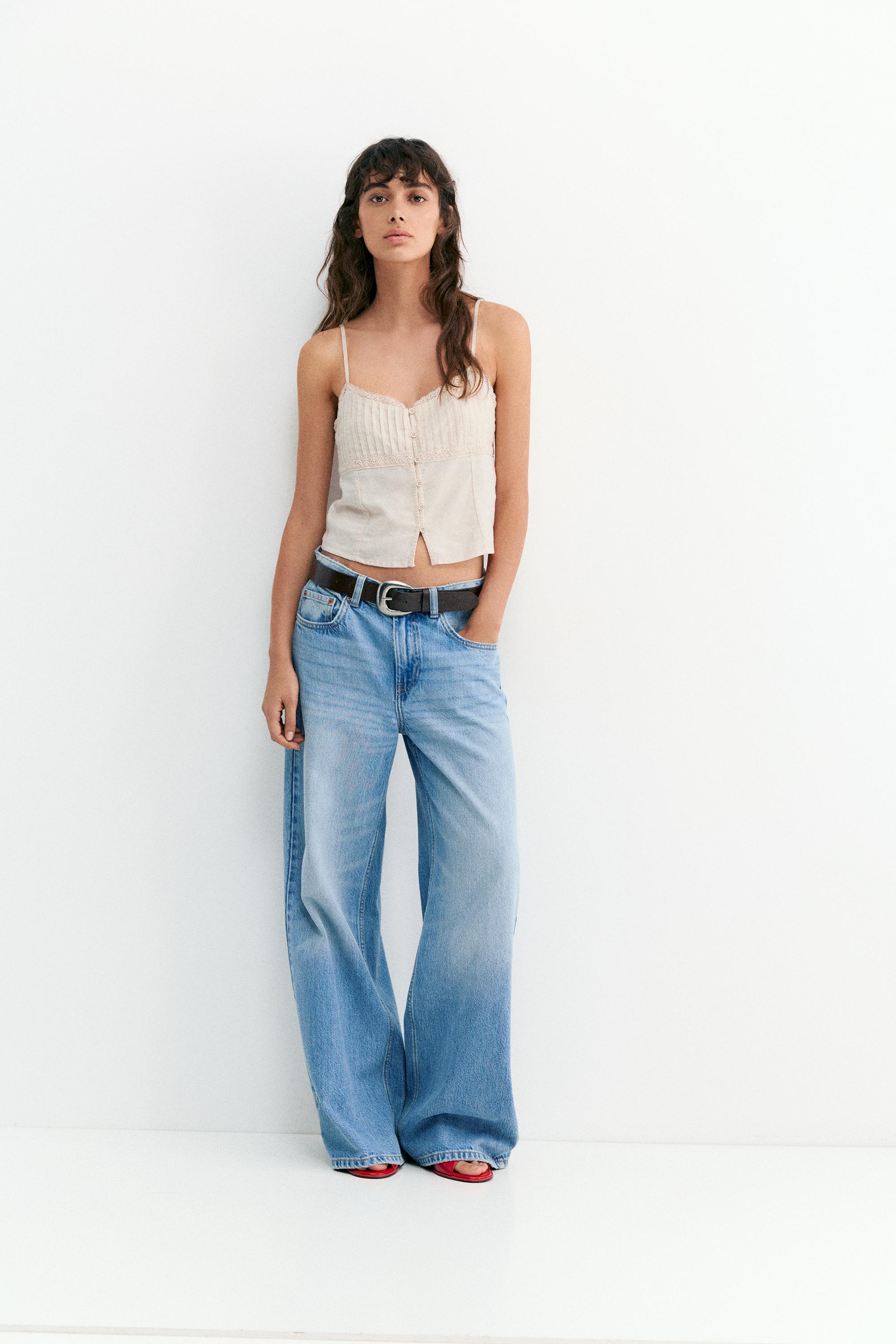 Linen blend camisole top — Sand