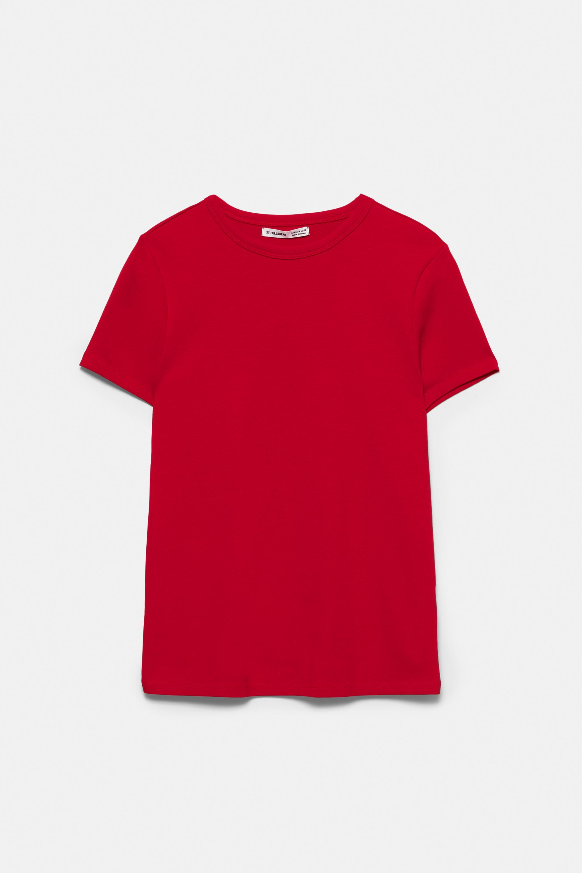 Short sleeve fitted tişört - Görsel 21