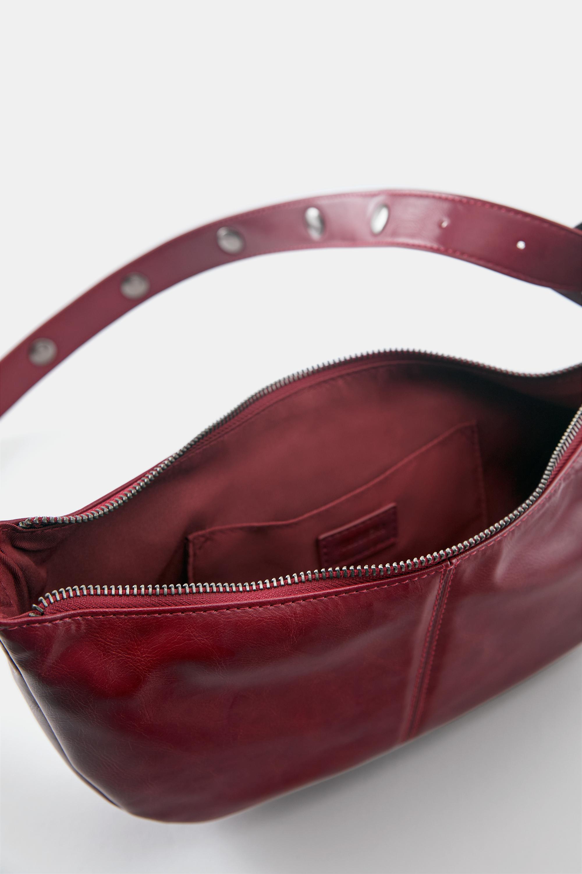 Studded crossbody bag — Red